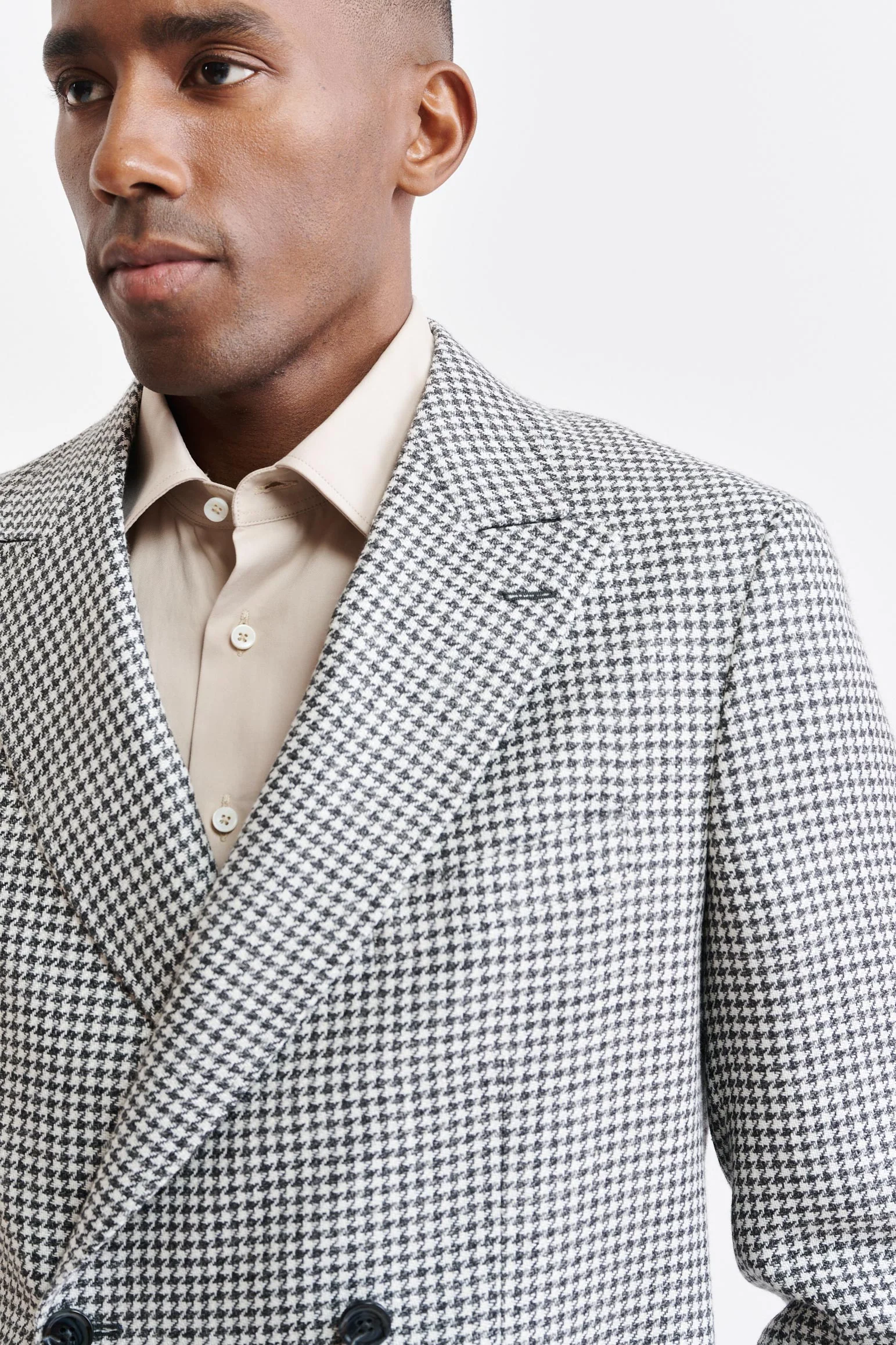 Black-White Wool & Linen Soho Jacket Riviera Trend - Image 3
