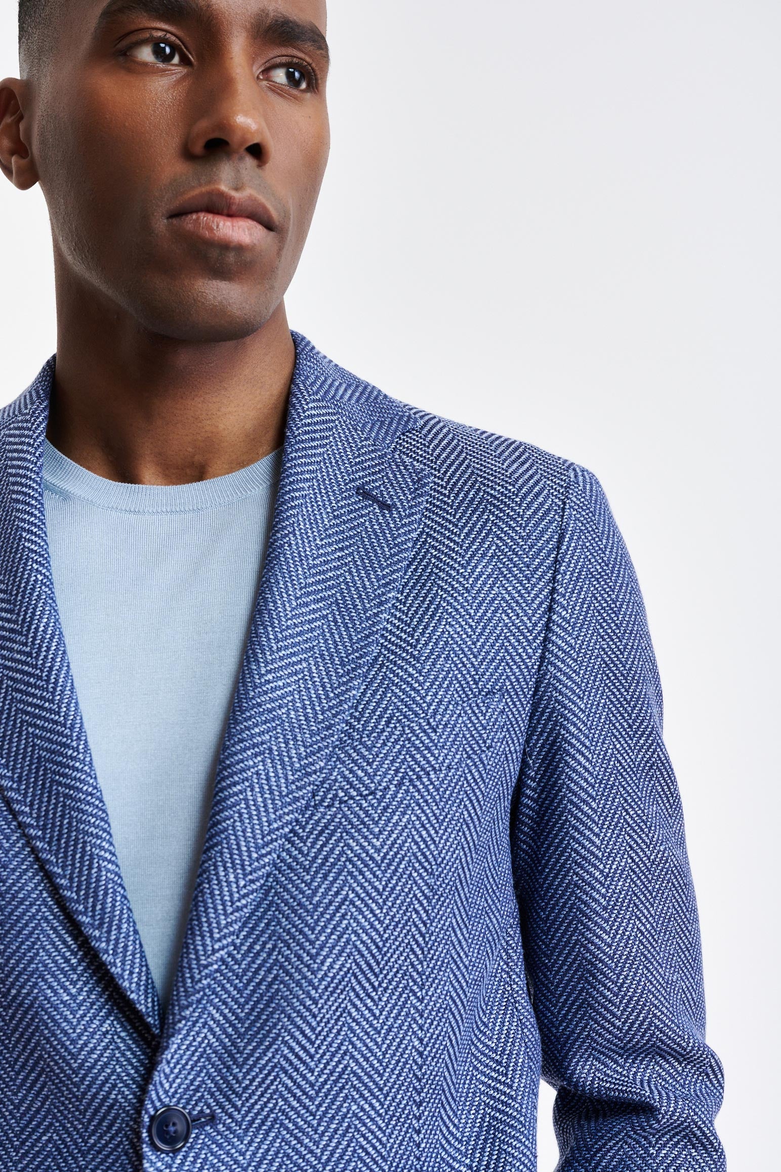Blue Wool & Linen Kenton Jacket Jazz - Image 4