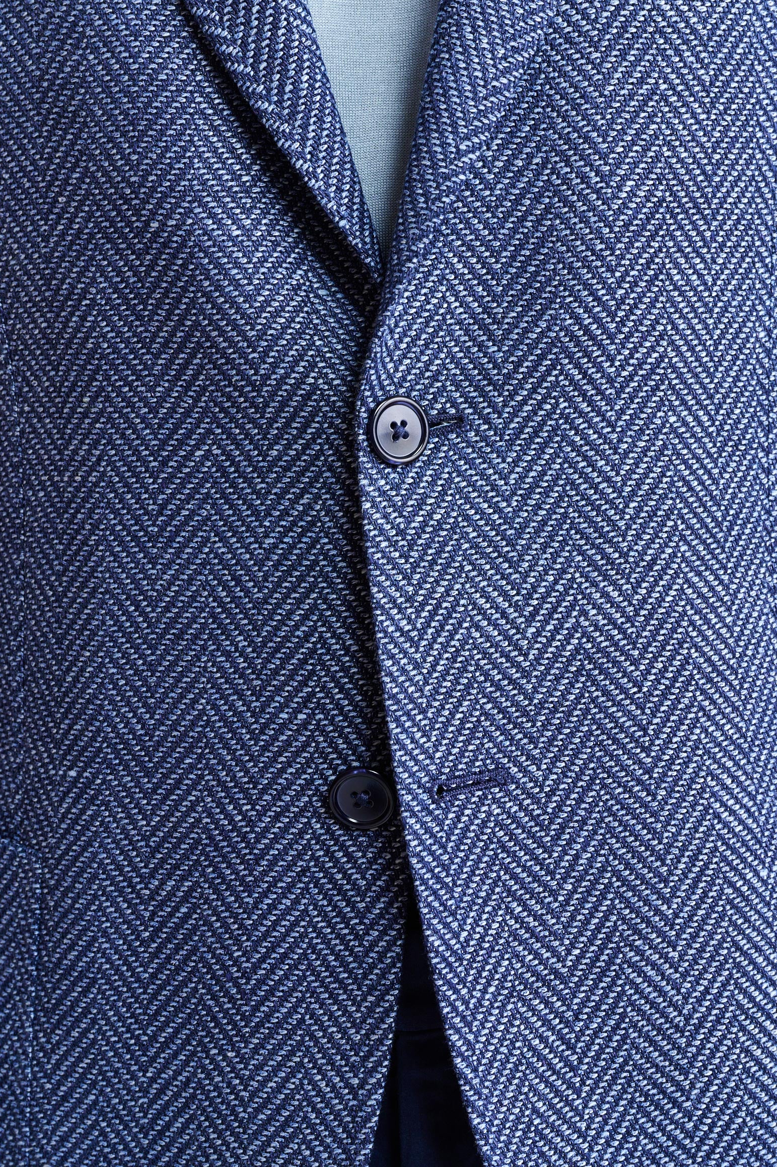 Blue Wool & Linen Kenton Jacket Jazz - Image 6