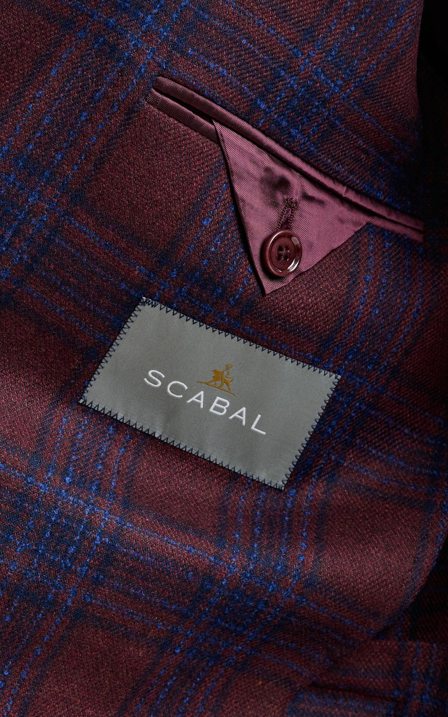 Burgundy Wool & Cashmere Soho Jacket Escape - Image 5