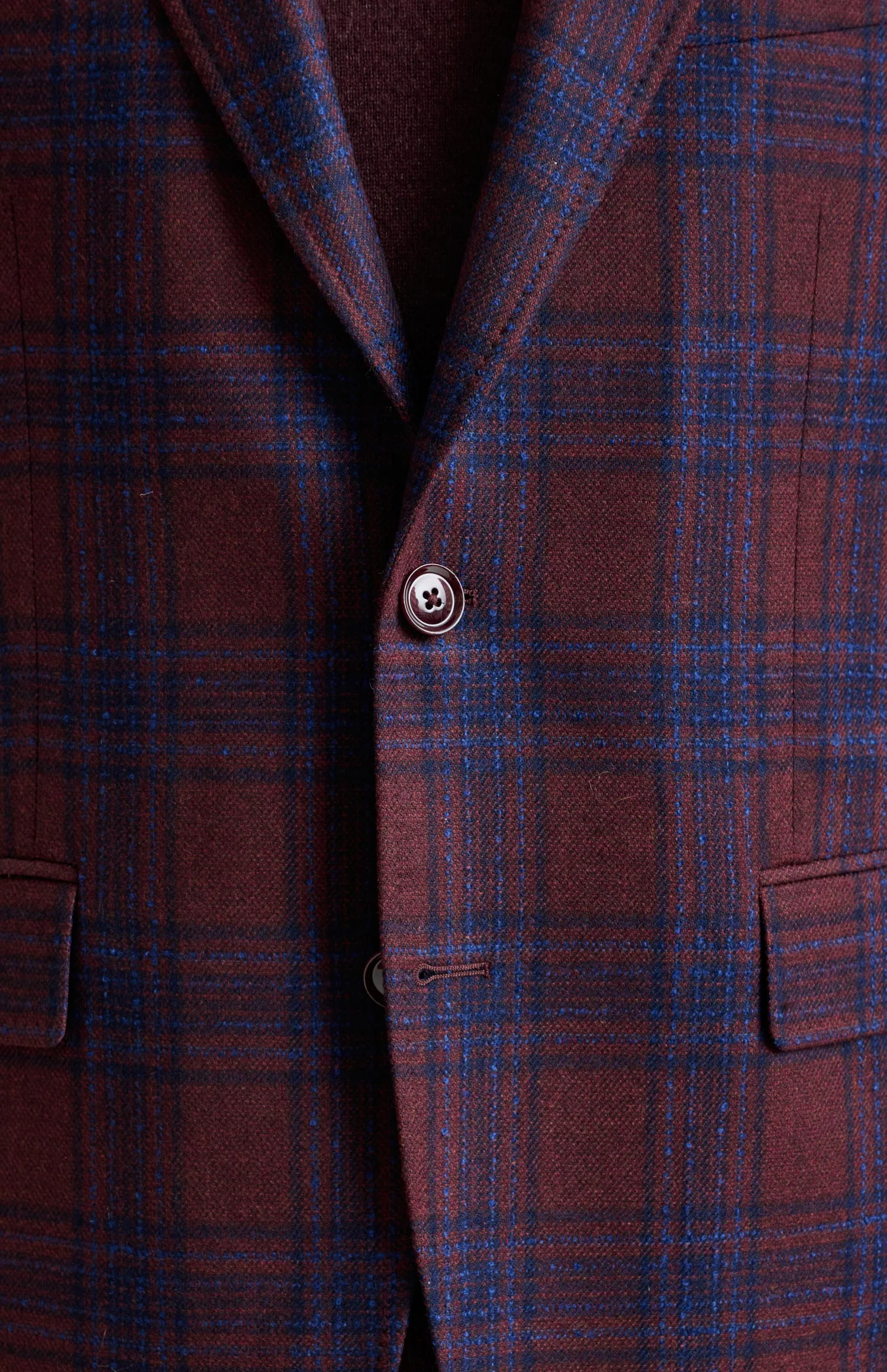 Burgundy Wool & Cashmere Soho Jacket Escape - Image 7