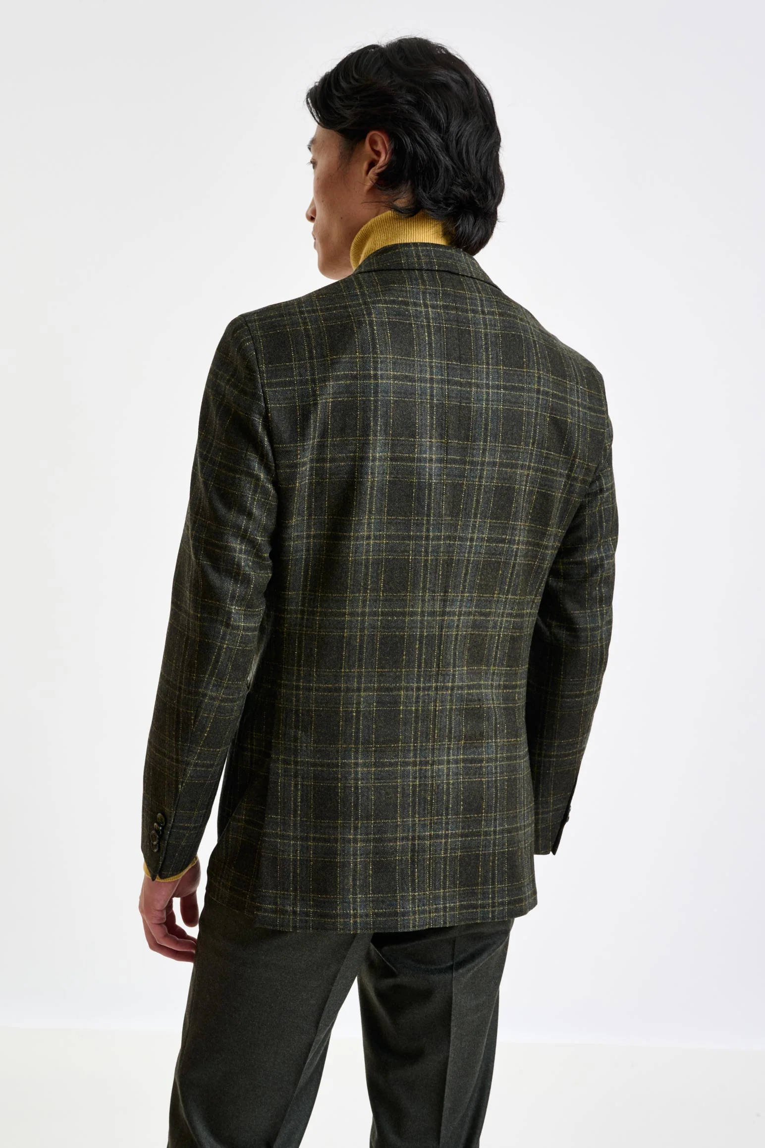 Check Wool & Cashmere Kenton Jacket Escape - Image 3