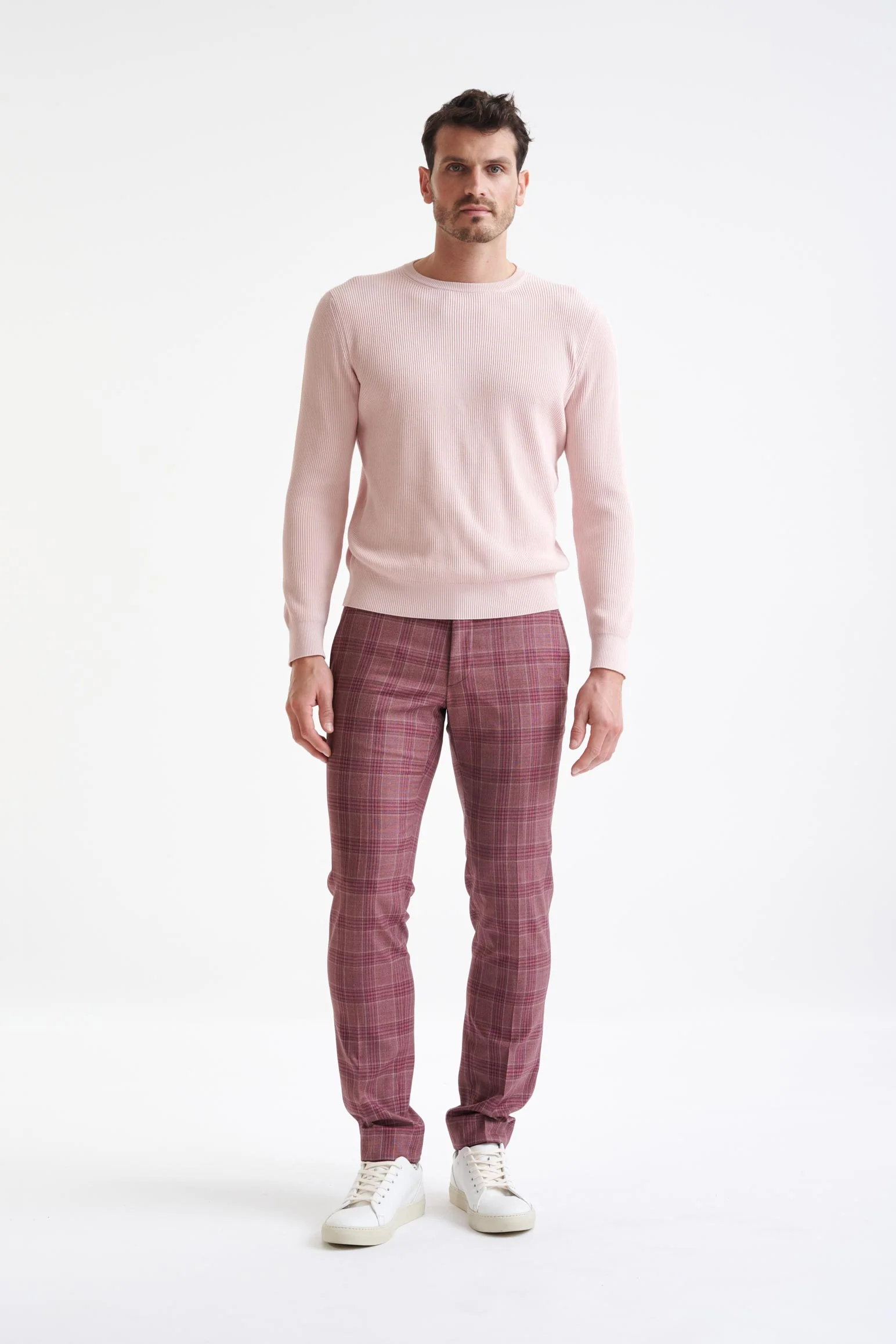 Crystal Pink 100% Cotton Rib Harrow Knitwear - Image 3