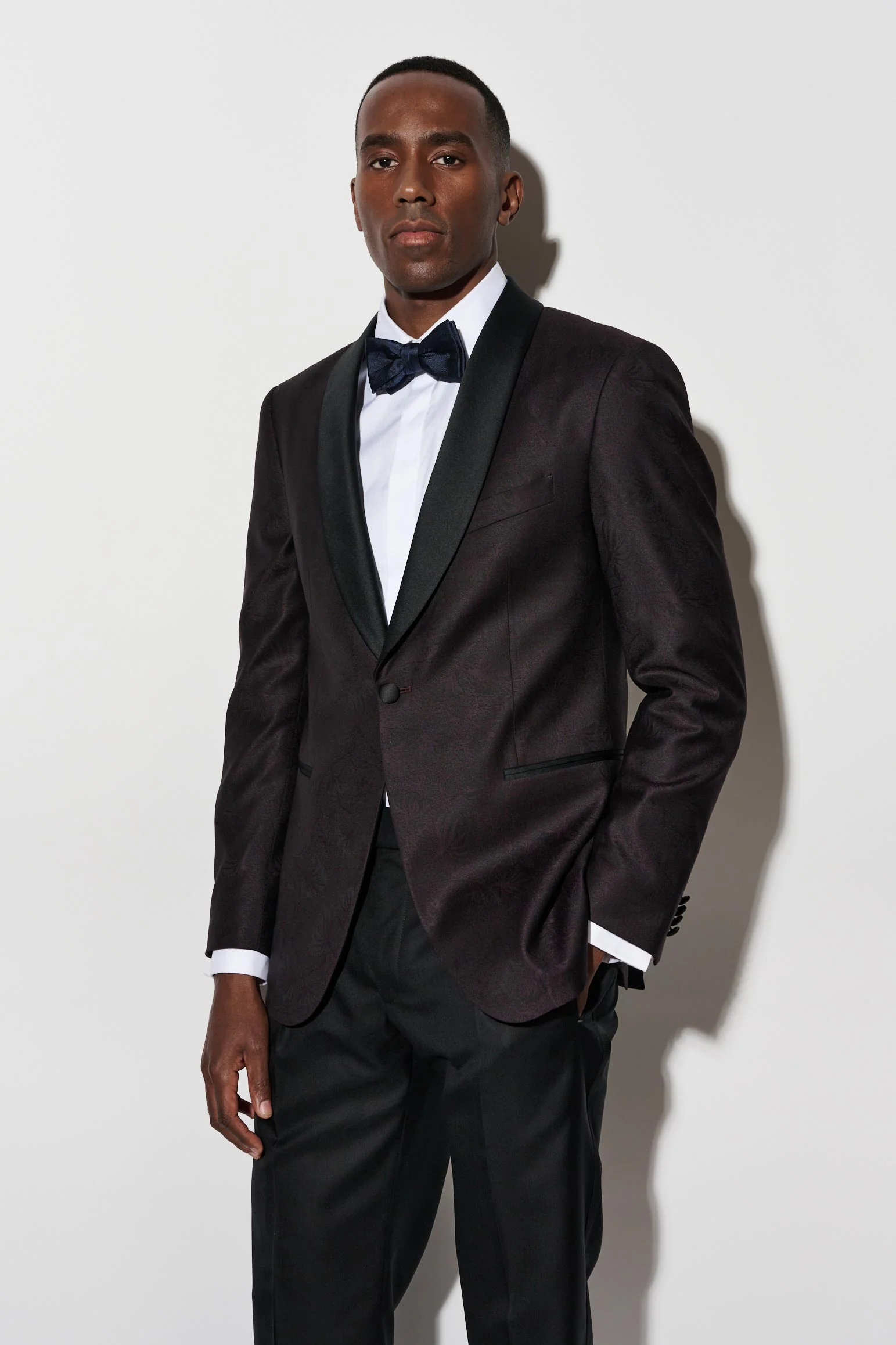 Black Wool Super 100's Soho Tuxedo Riviera Trend - Image 4