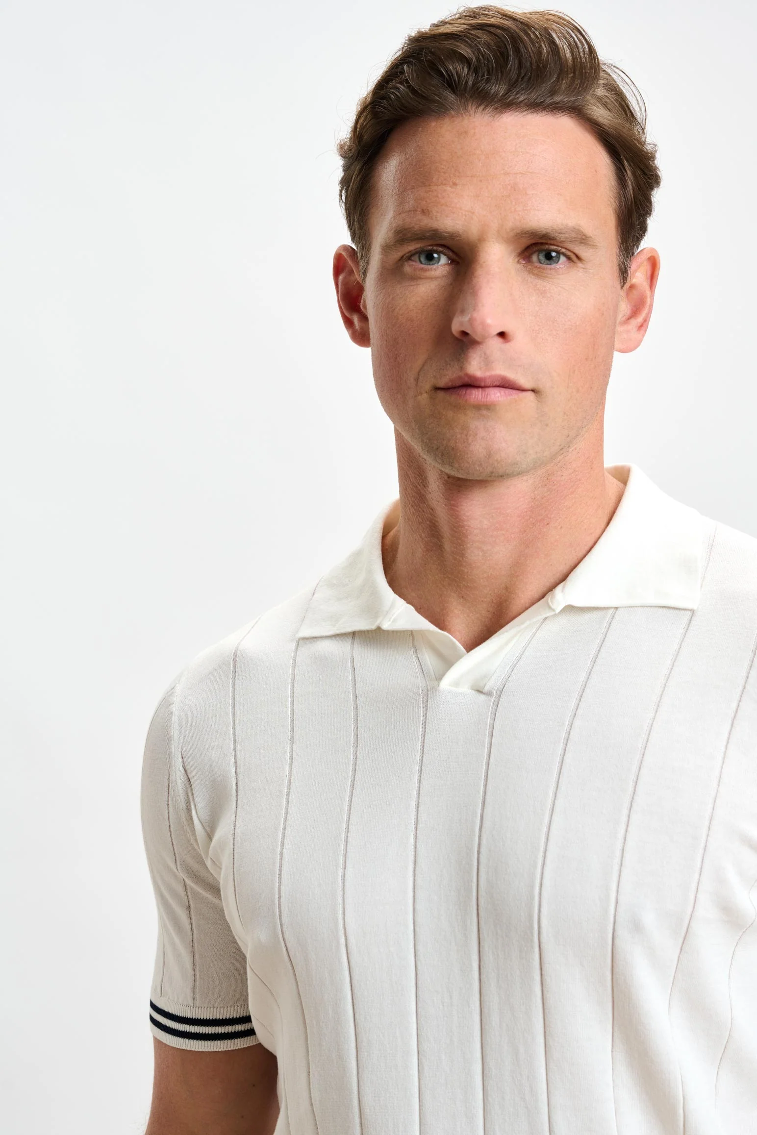 White Cotton Dawlish Knitwear - Image 3