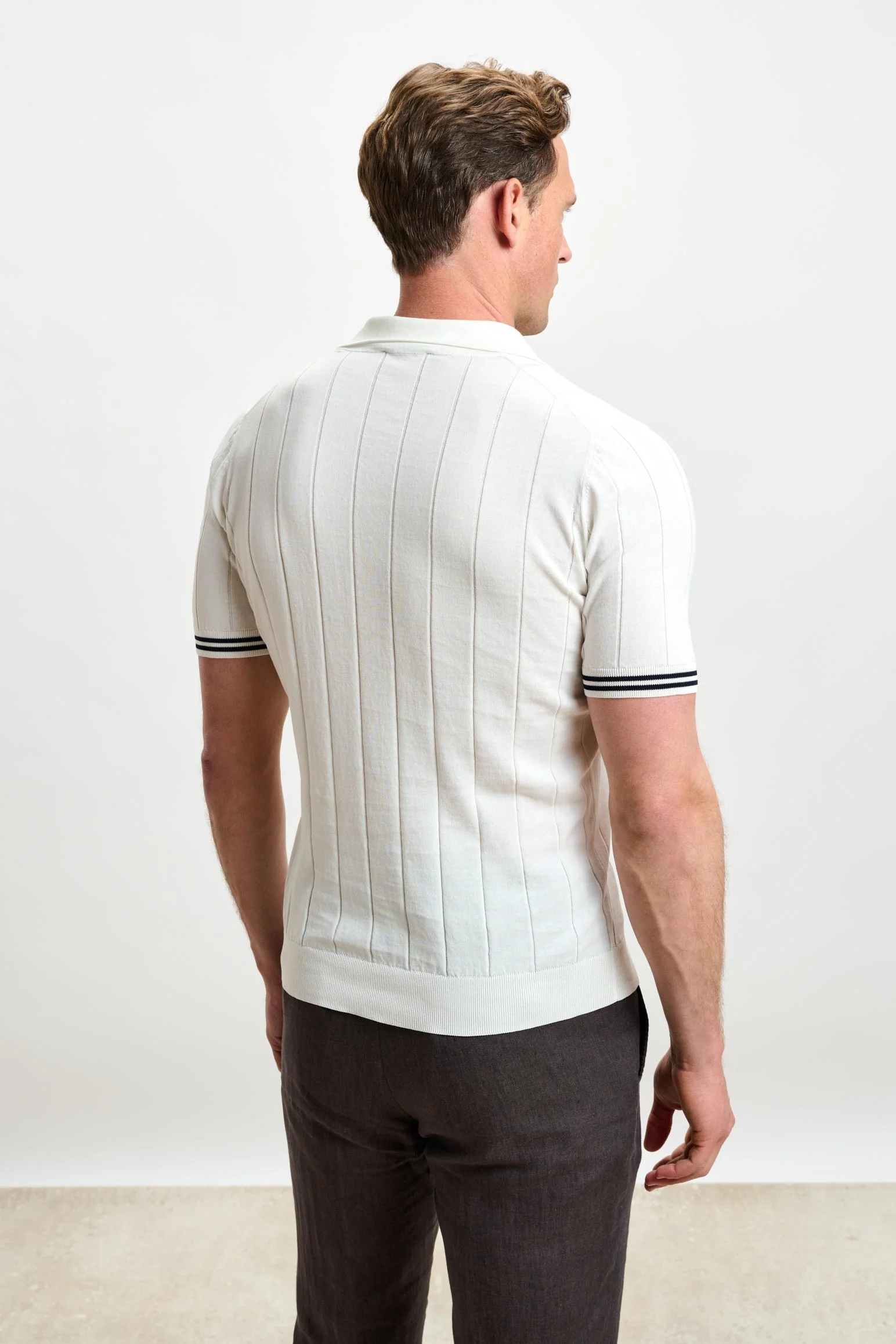 White Cotton Dawlish Knitwear - Image 4