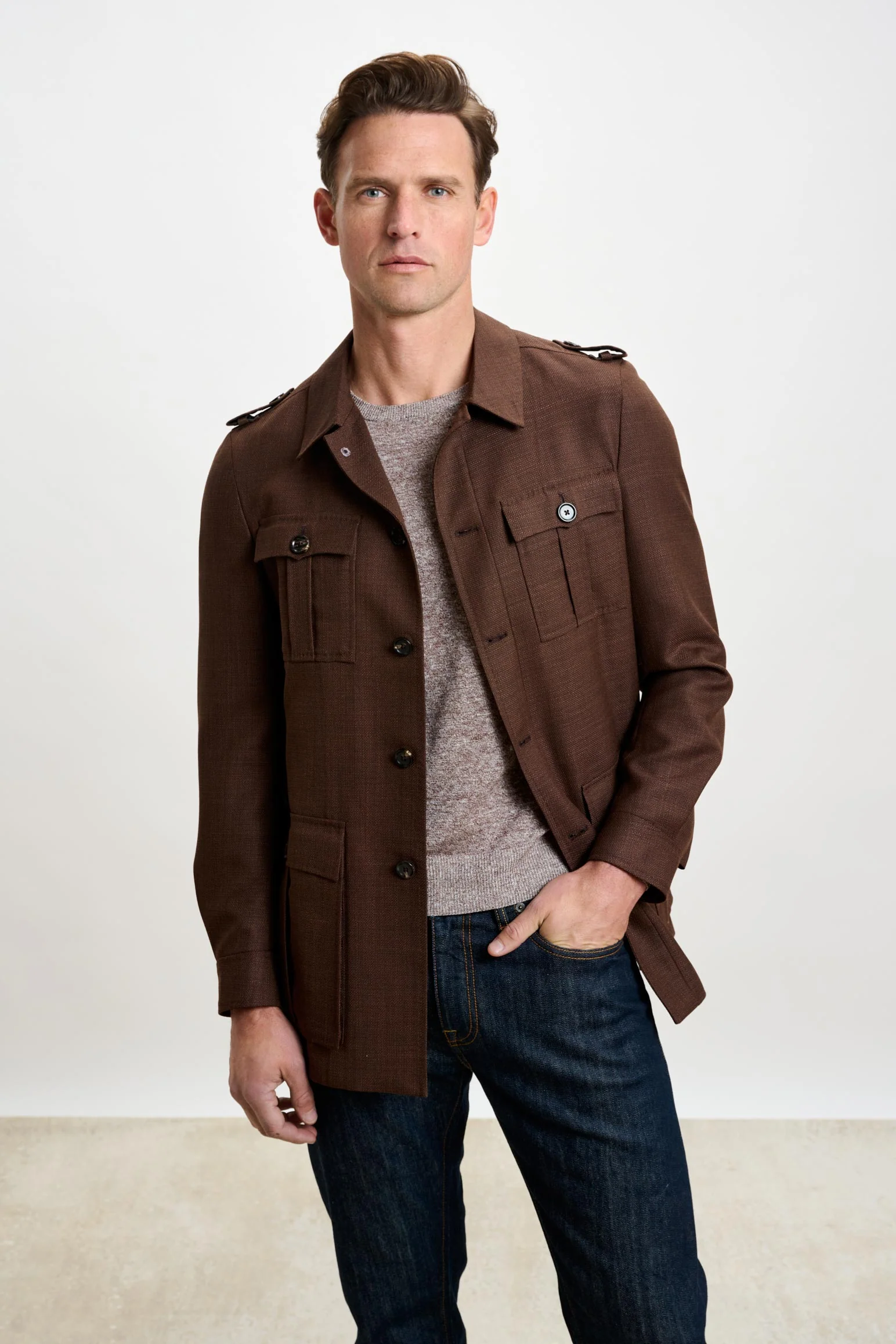 Tobacco Exmoor Safari Jacket - Image 3
