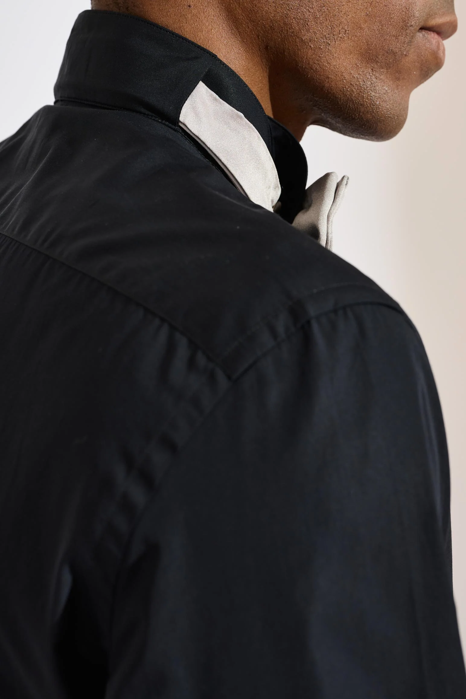 Black Poplin Formal Shirt - Image 7