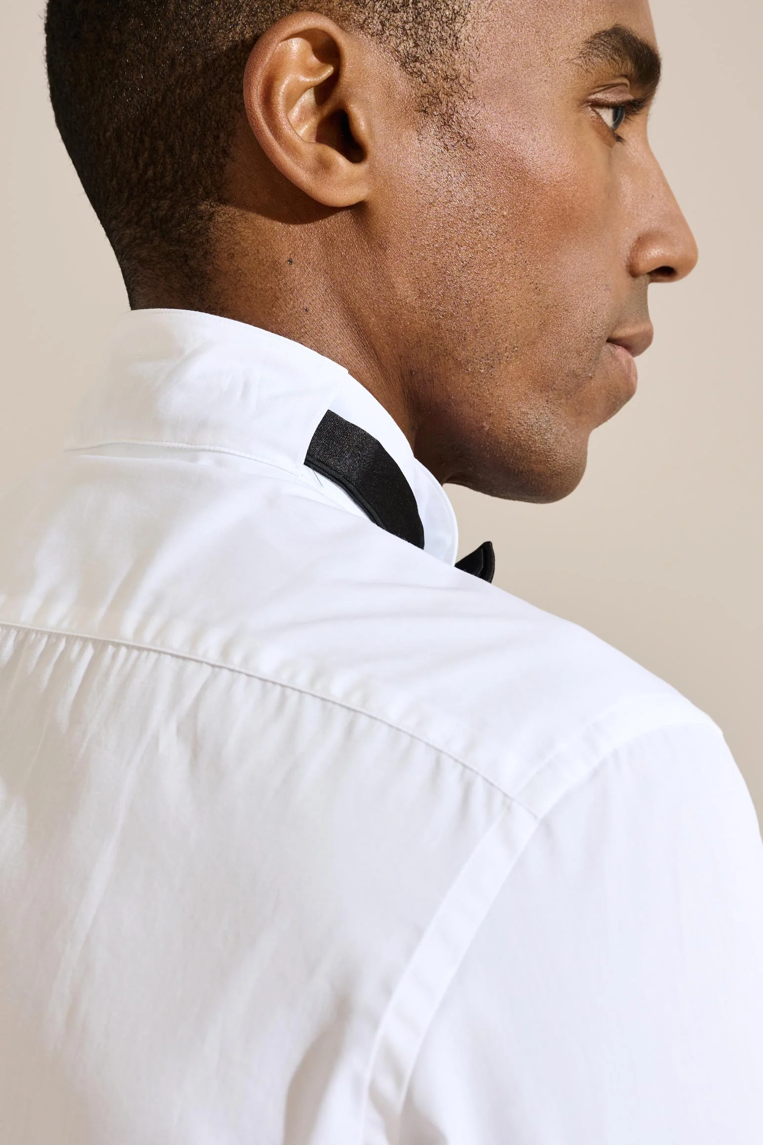 White Poplin Formal Shirt Hidden Button - Image 6