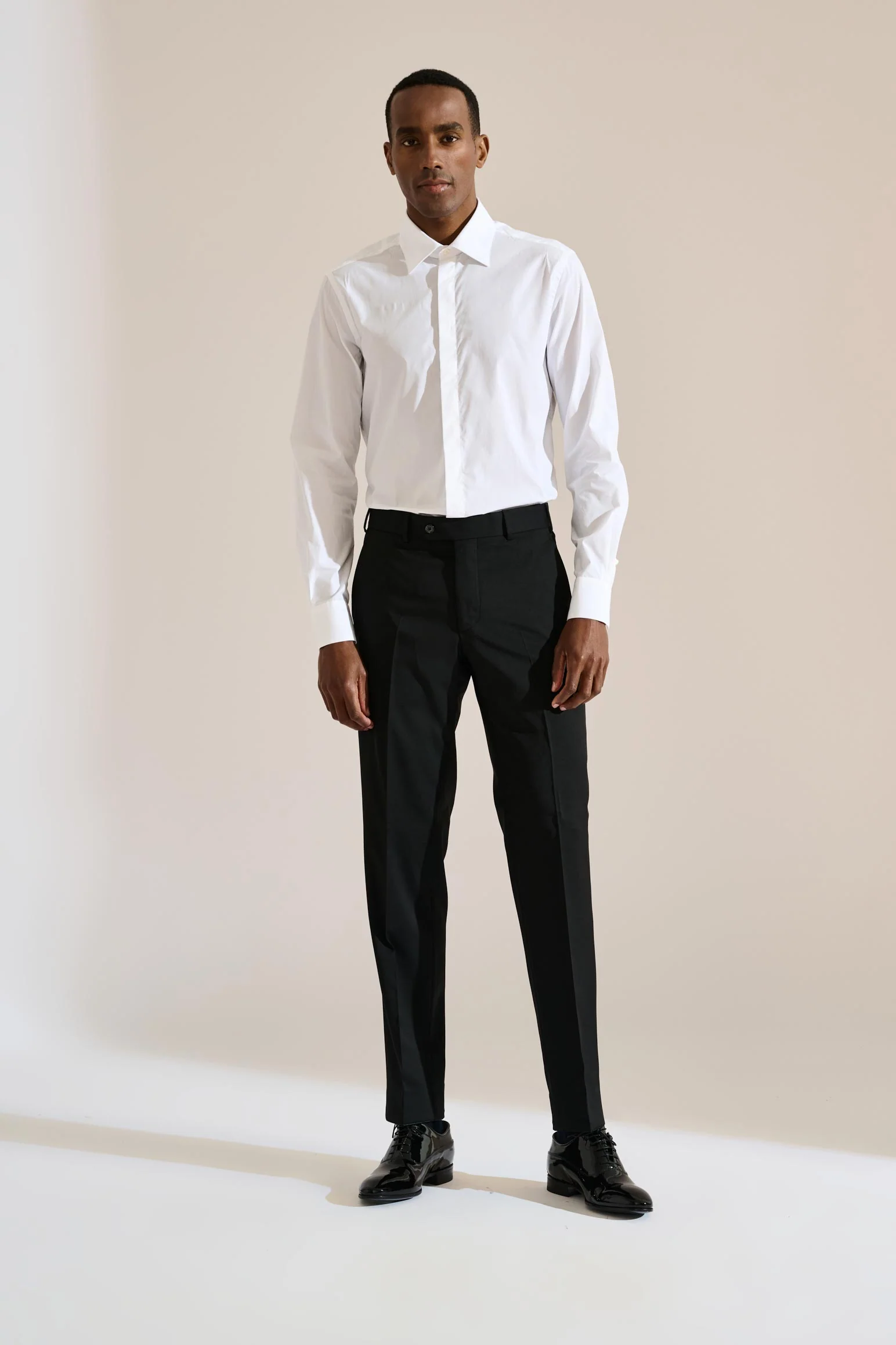 White Poplin Formal Shirt Stretch - Image 8