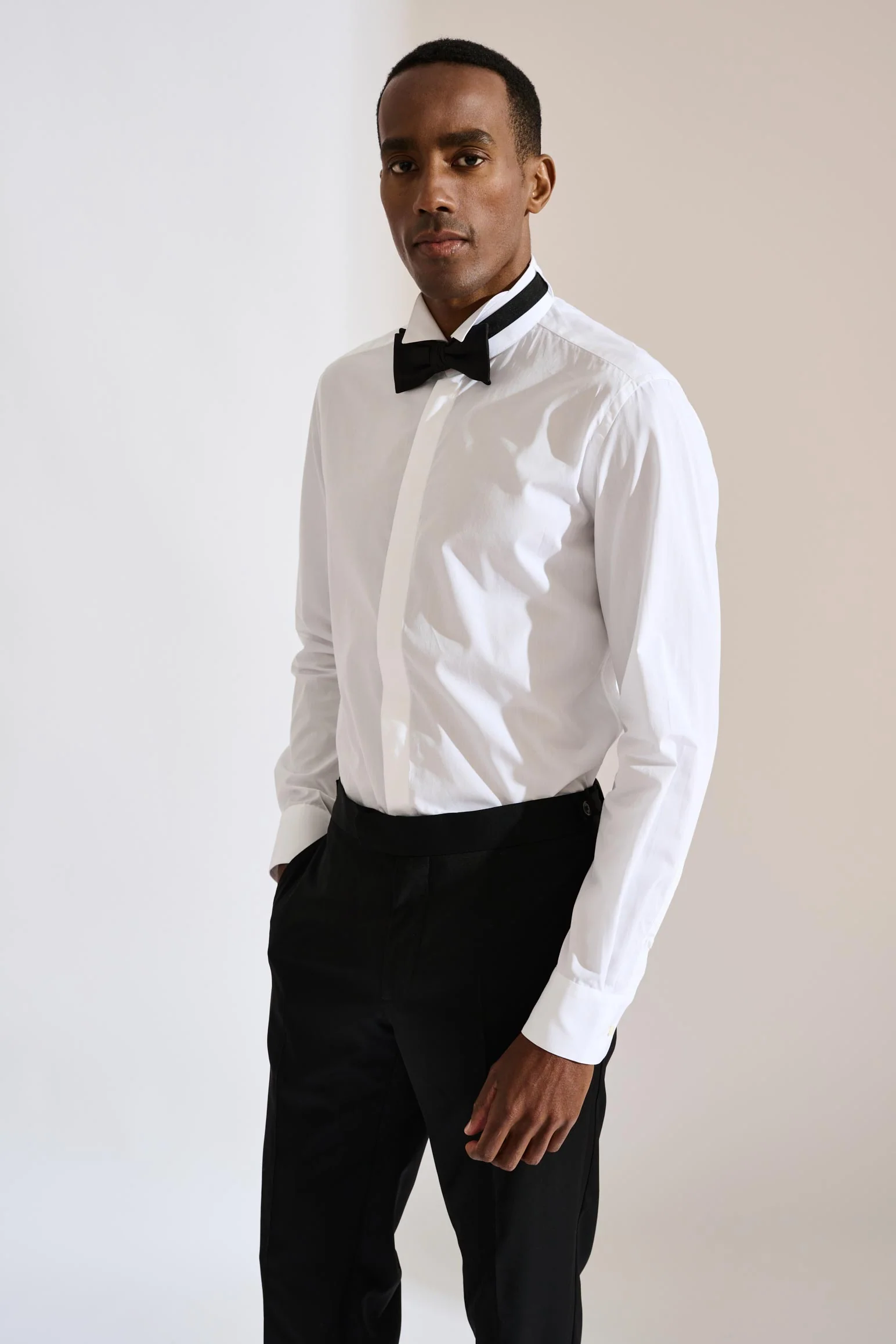 White Poplin Formal Shirt - Image 4