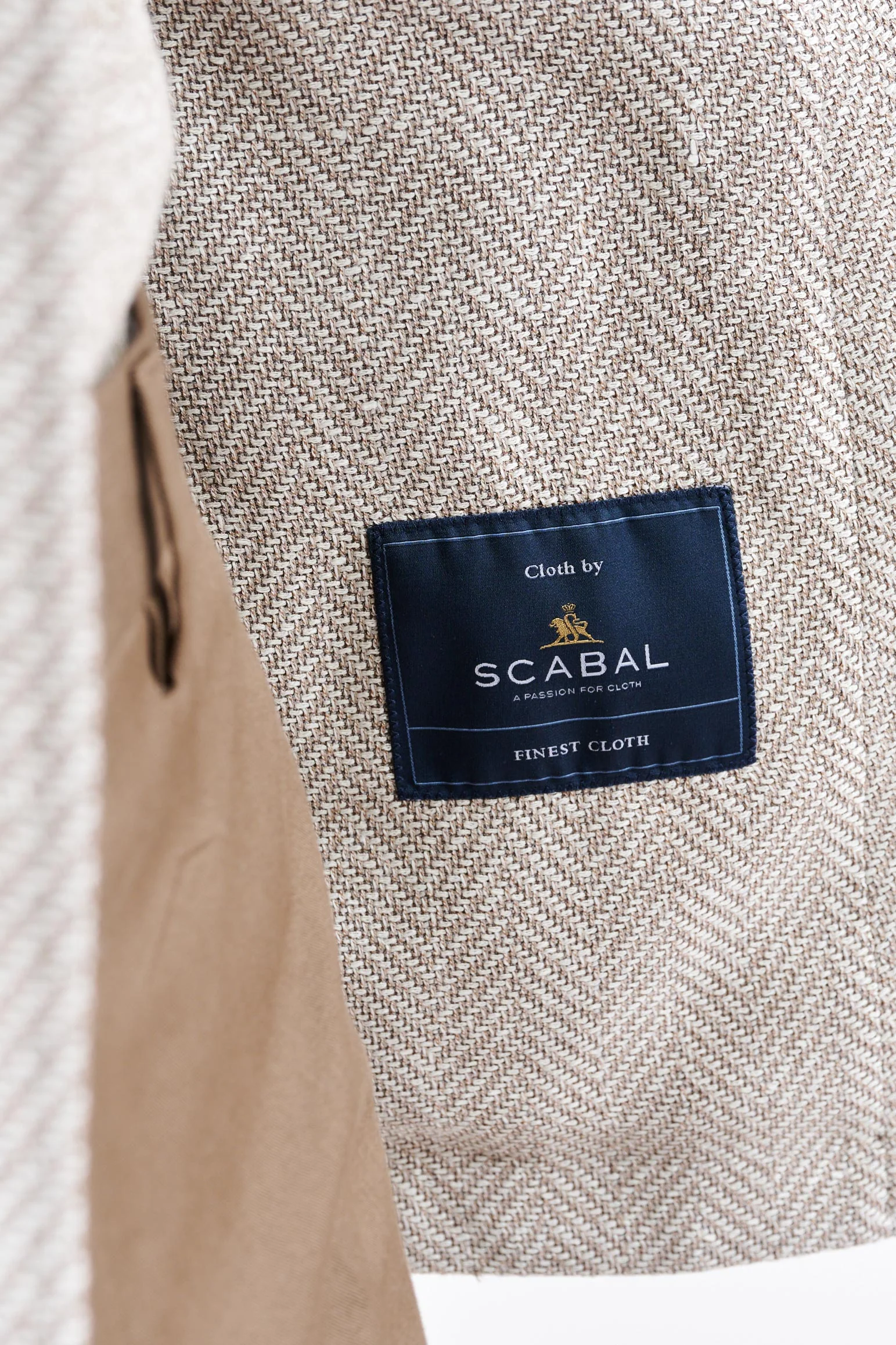 Light Beige Wool & Linen Kenton Jacket Jazz - Image 6