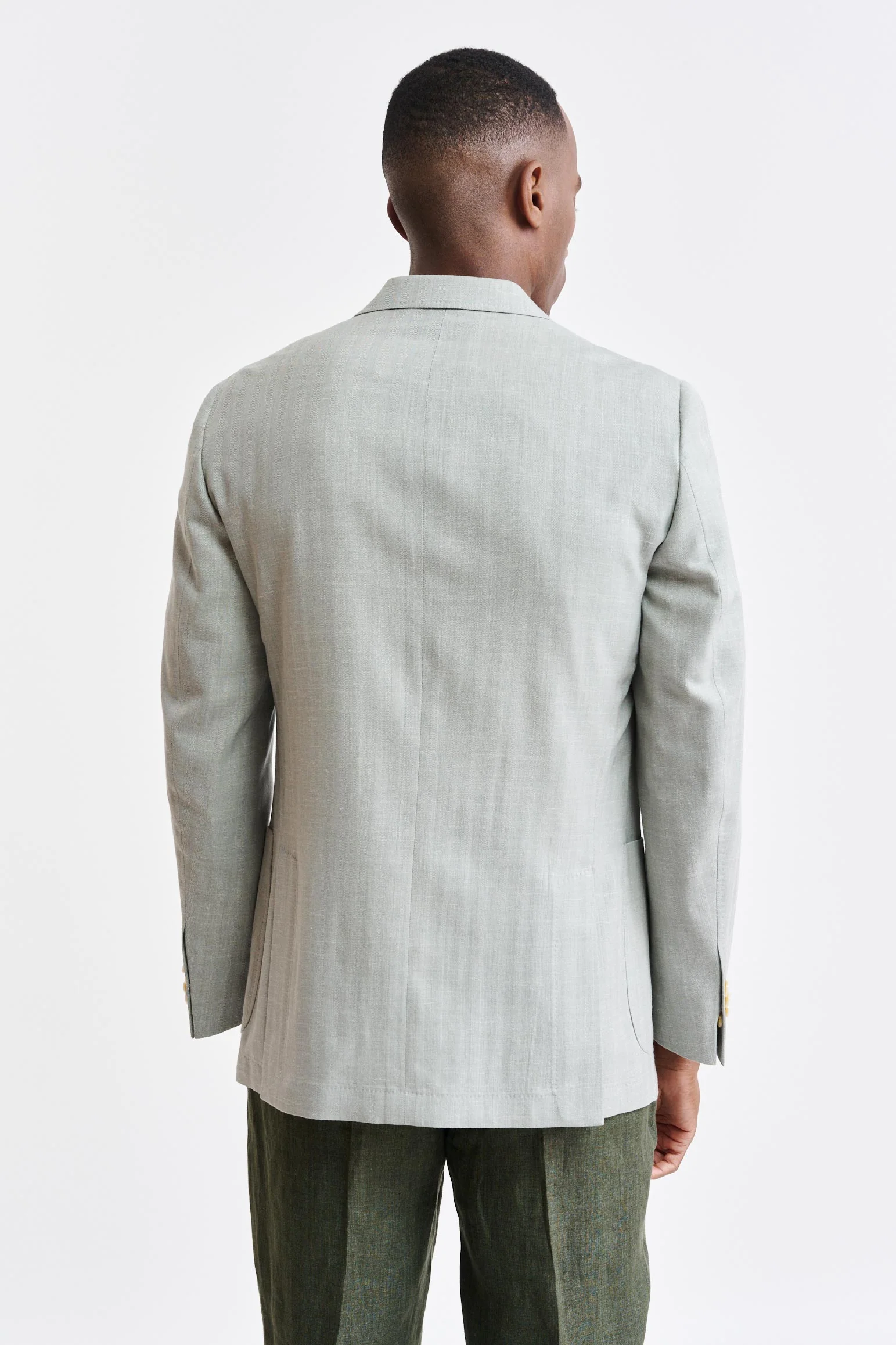 Light Green Wool & Cashmere Soho Jacket Jazz - Image 7