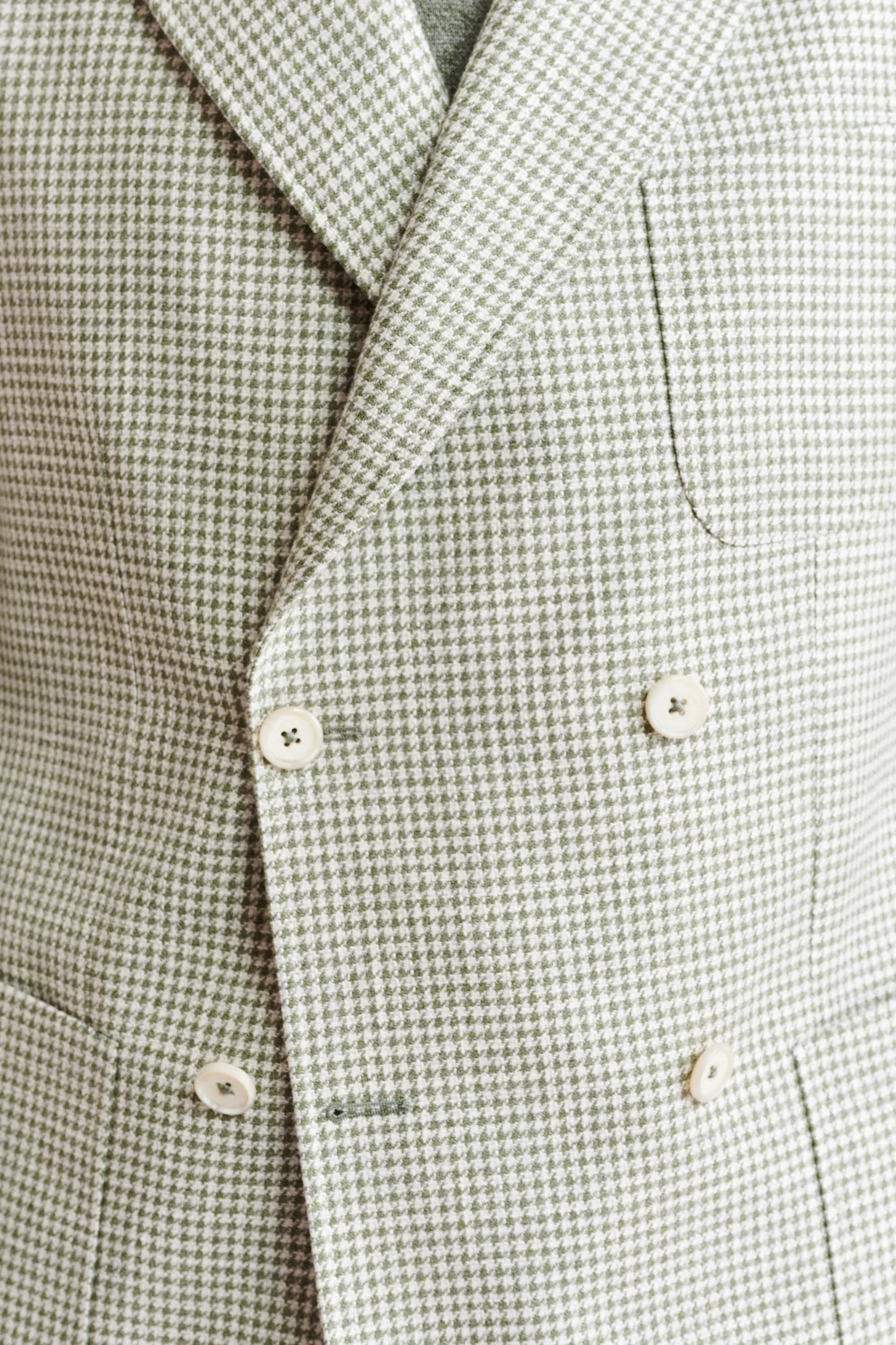 Light Green Wool & Cotton Soho Jacket Riviera Trend - Image 4
