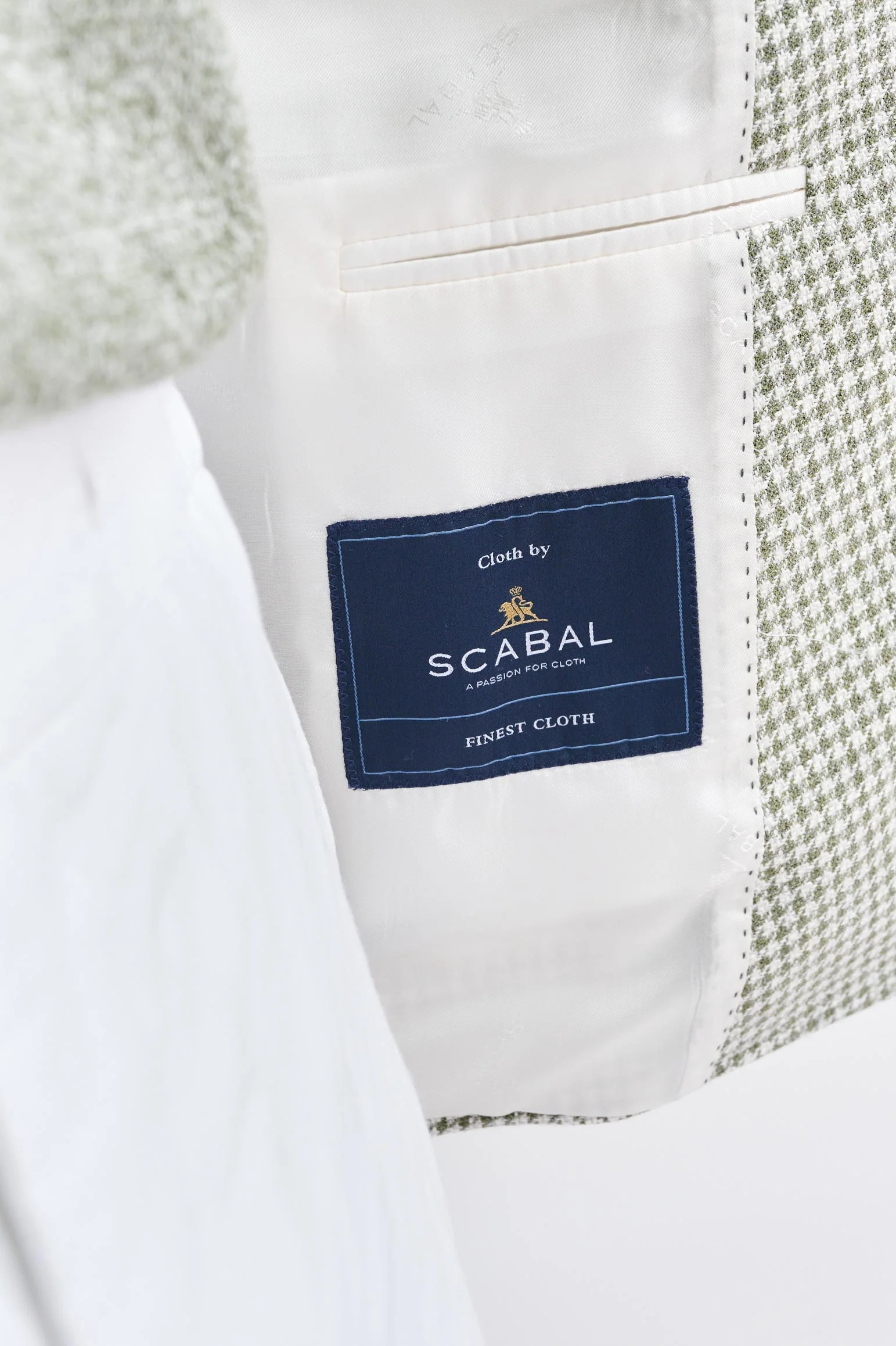 Light Green Wool & Cotton Soho Jacket Riviera Trend - Image 7