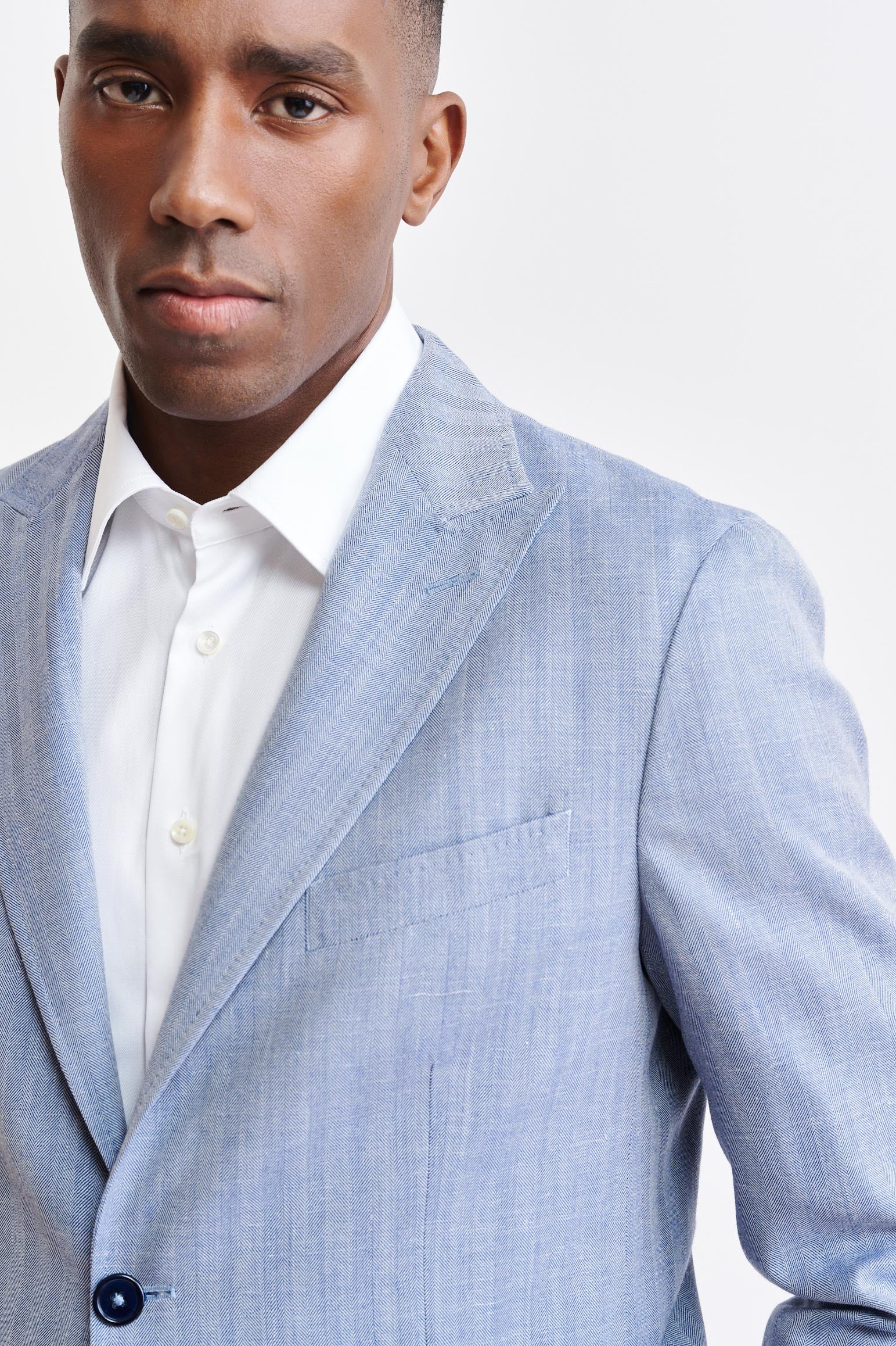 Medium Blue Wool & Cashmere Kenton Jacket Jazz - Image 3