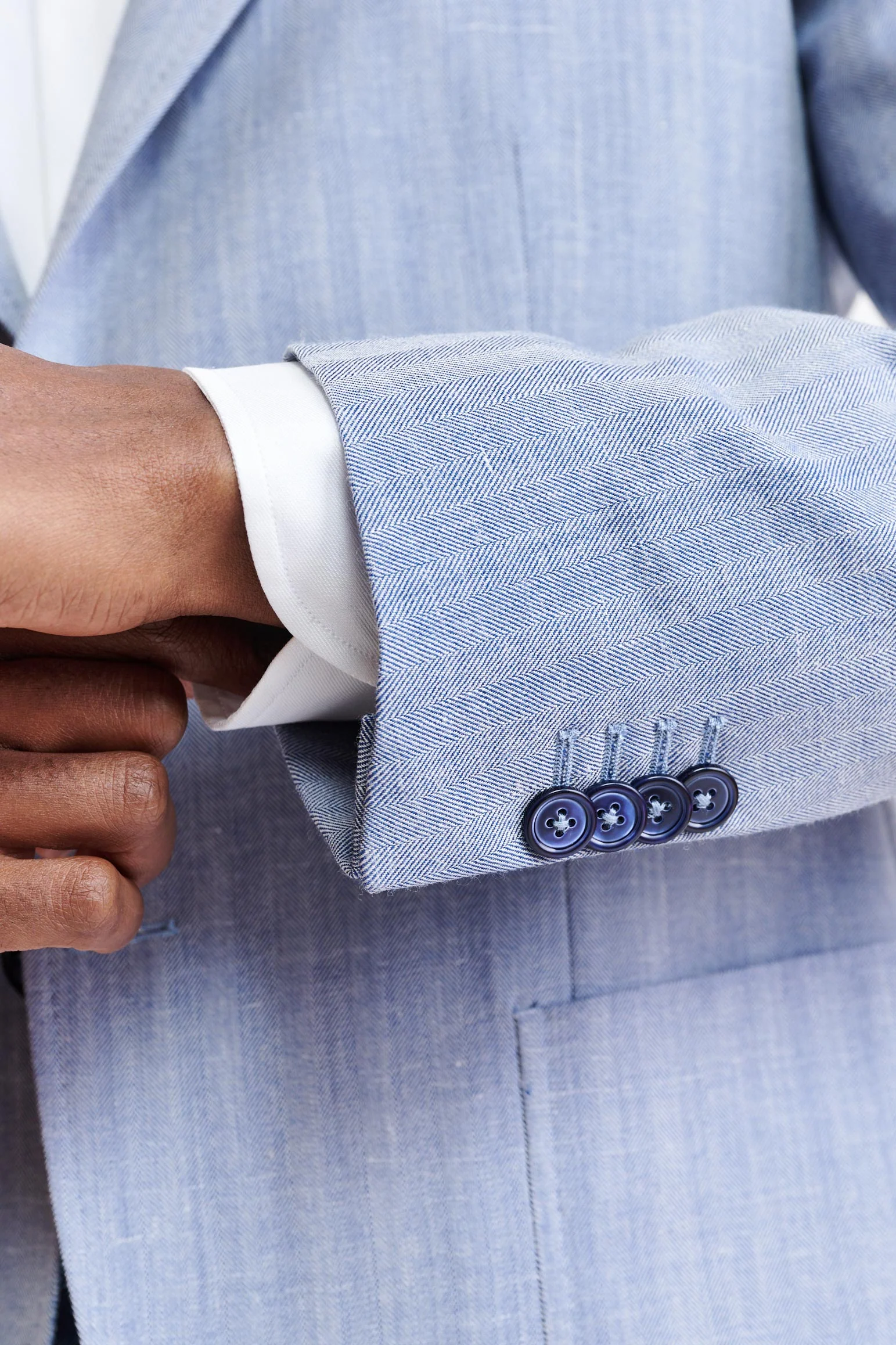 Medium Blue Wool & Cashmere Kenton Jacket Jazz - Image 4