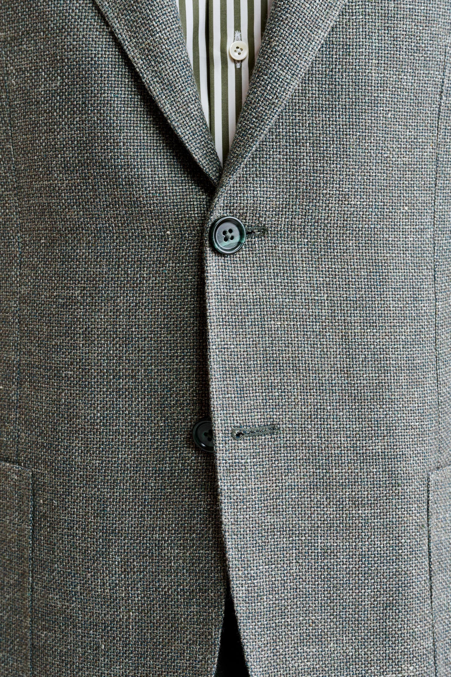 Medium Green Wool & Linen Kenton Jacket Jazz - Image 4