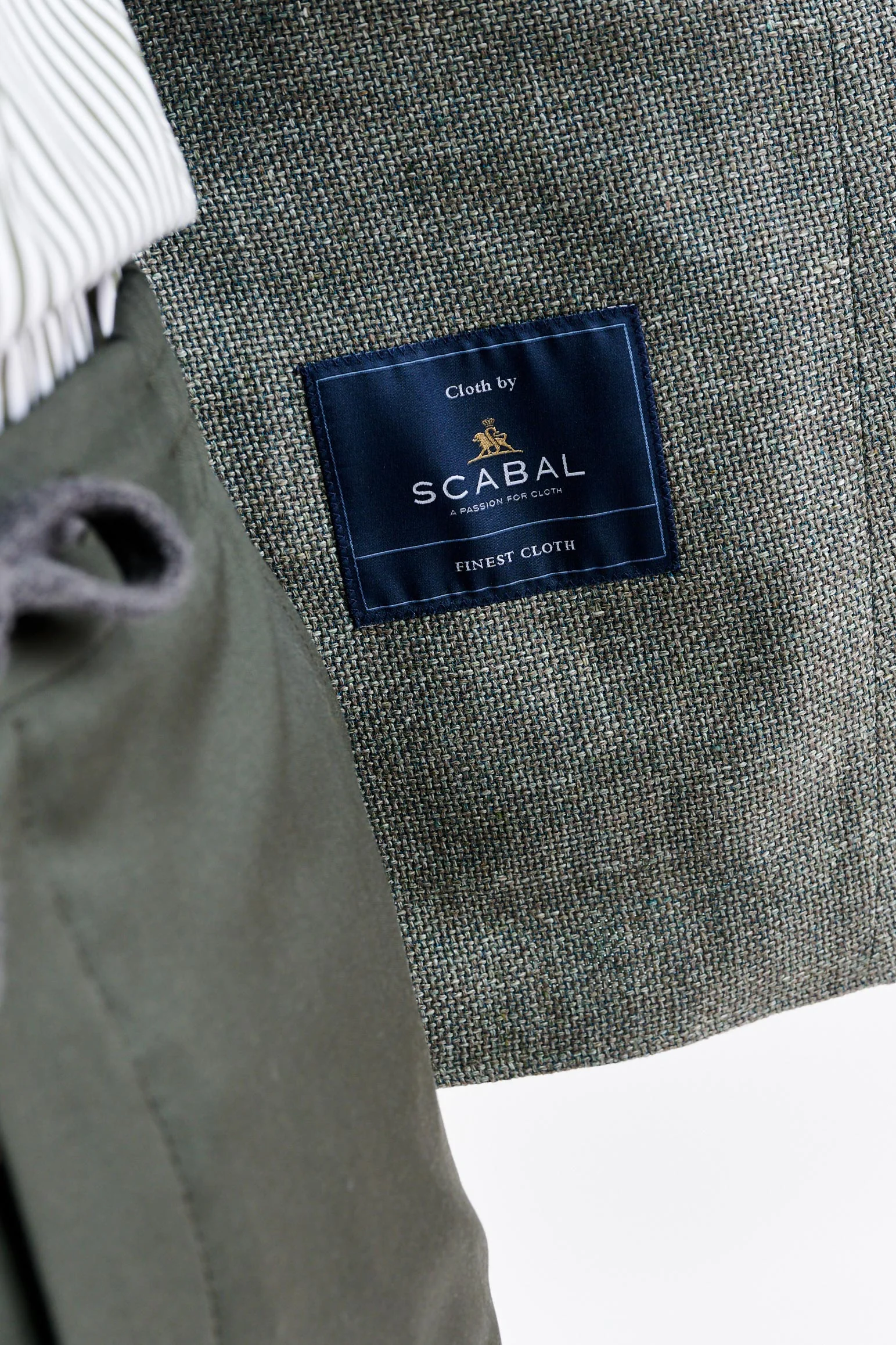 Medium Green Wool & Linen Kenton Jacket Jazz - Image 6