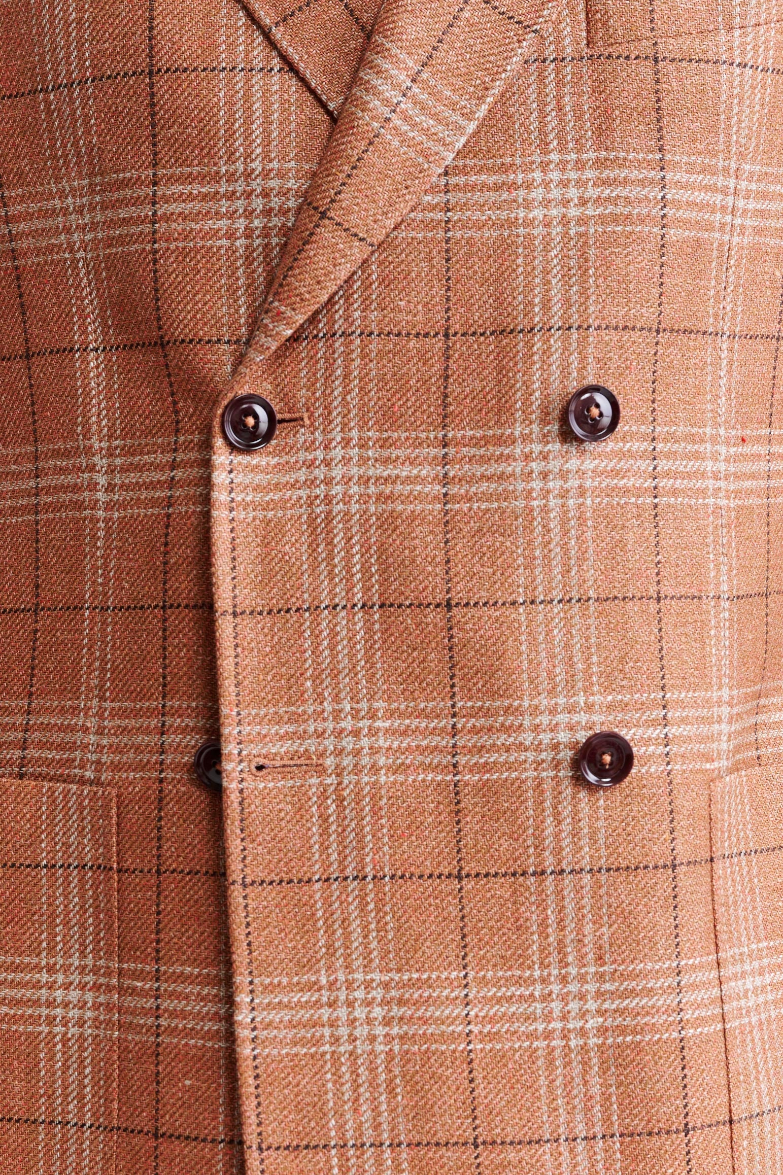 Medium Orange Wool & Linen Kenton Jacket Riviera Trend - Image 5