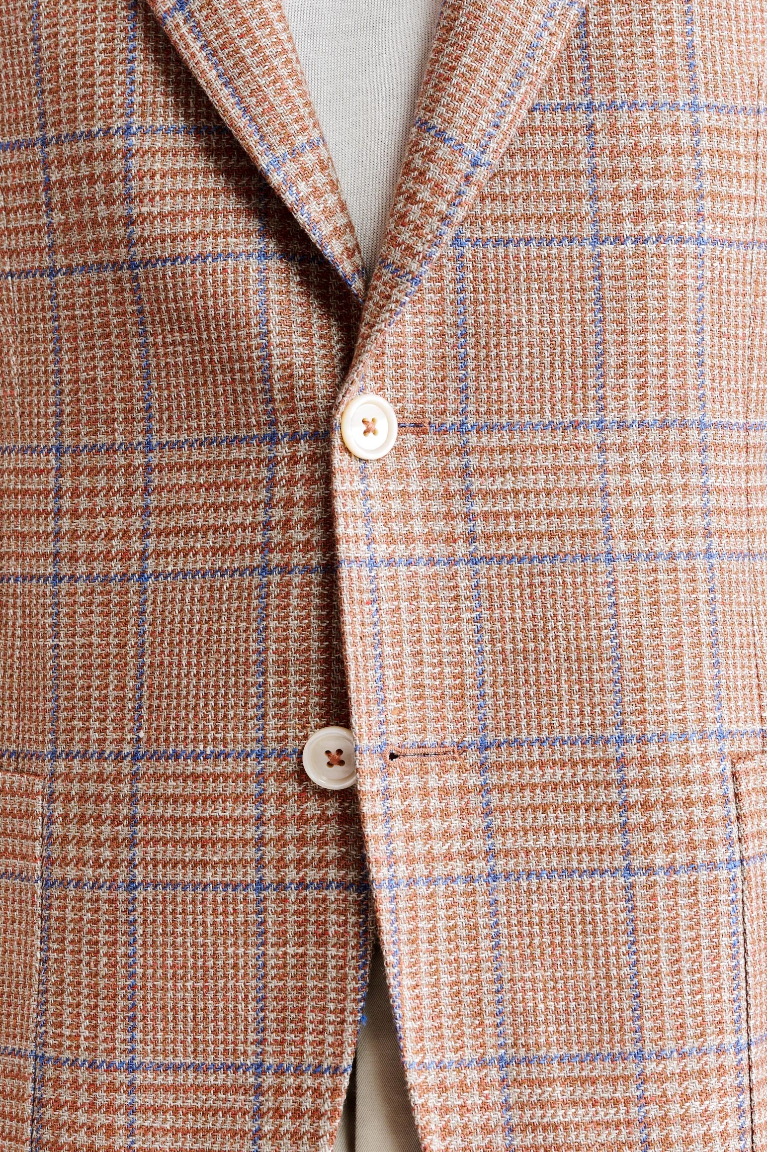 Medium Orange Wool & Linen Soho Jacket Riviera Trend - Image 5