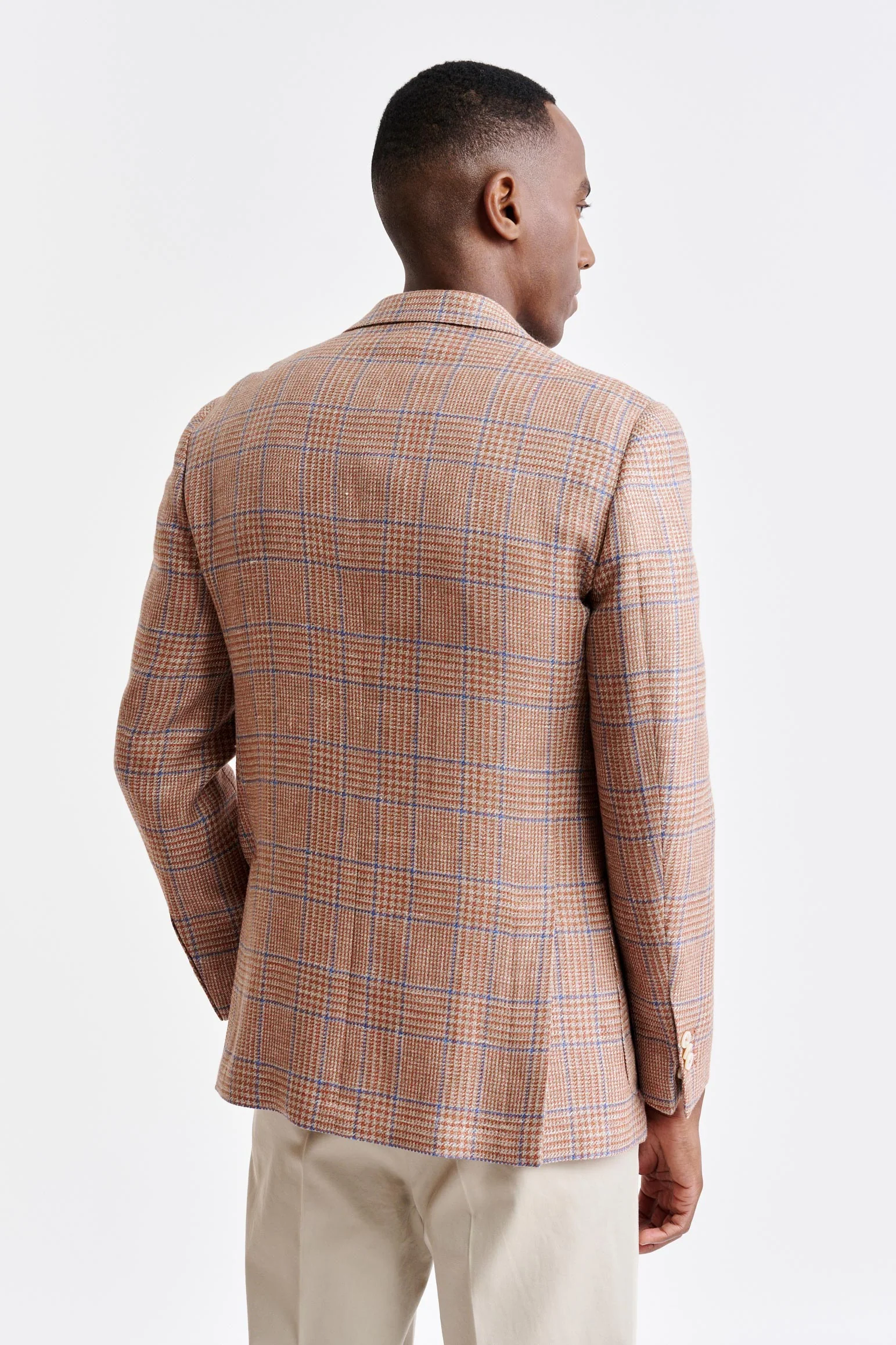 Medium Orange Wool & Linen Soho Jacket Riviera Trend - Image 7