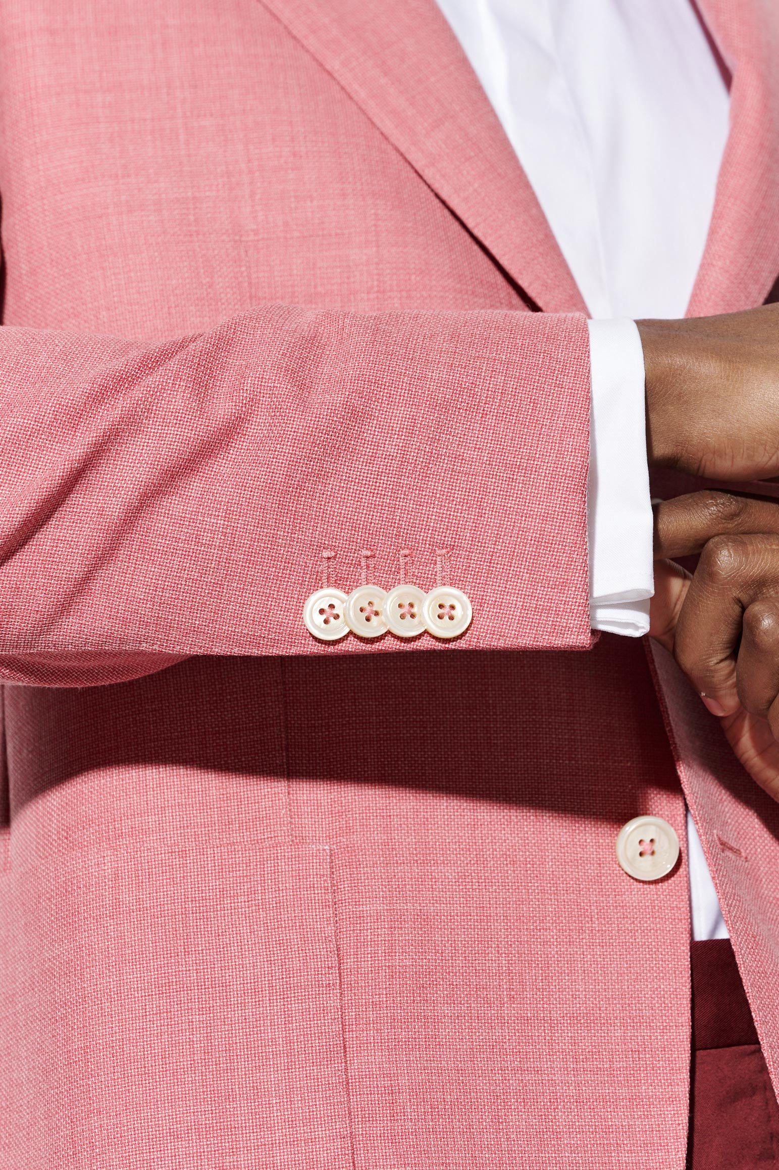 Medium Pink 100% wool Soho Tuxedo Jazz - Image 5