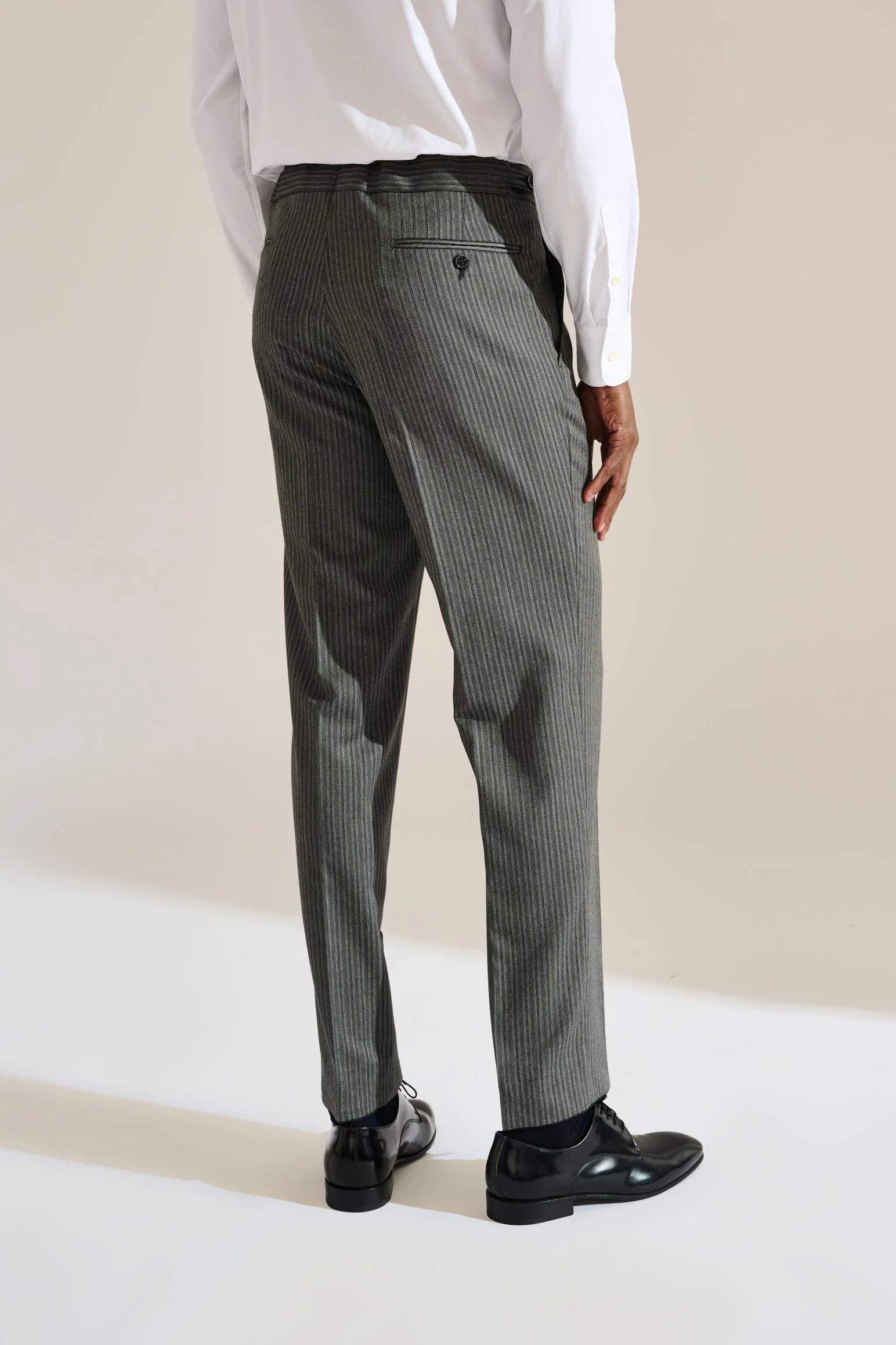 Stripped Grey Morning Suit Trousers Festival - Image 5