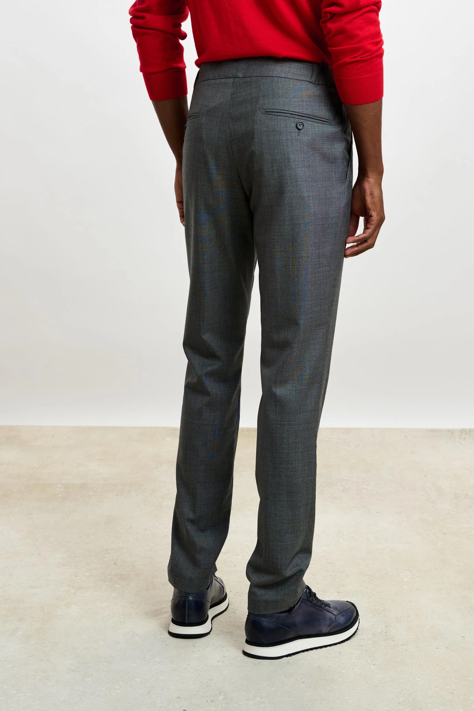 Light Grey Perth Drawstring Trousers Eton - Image 3