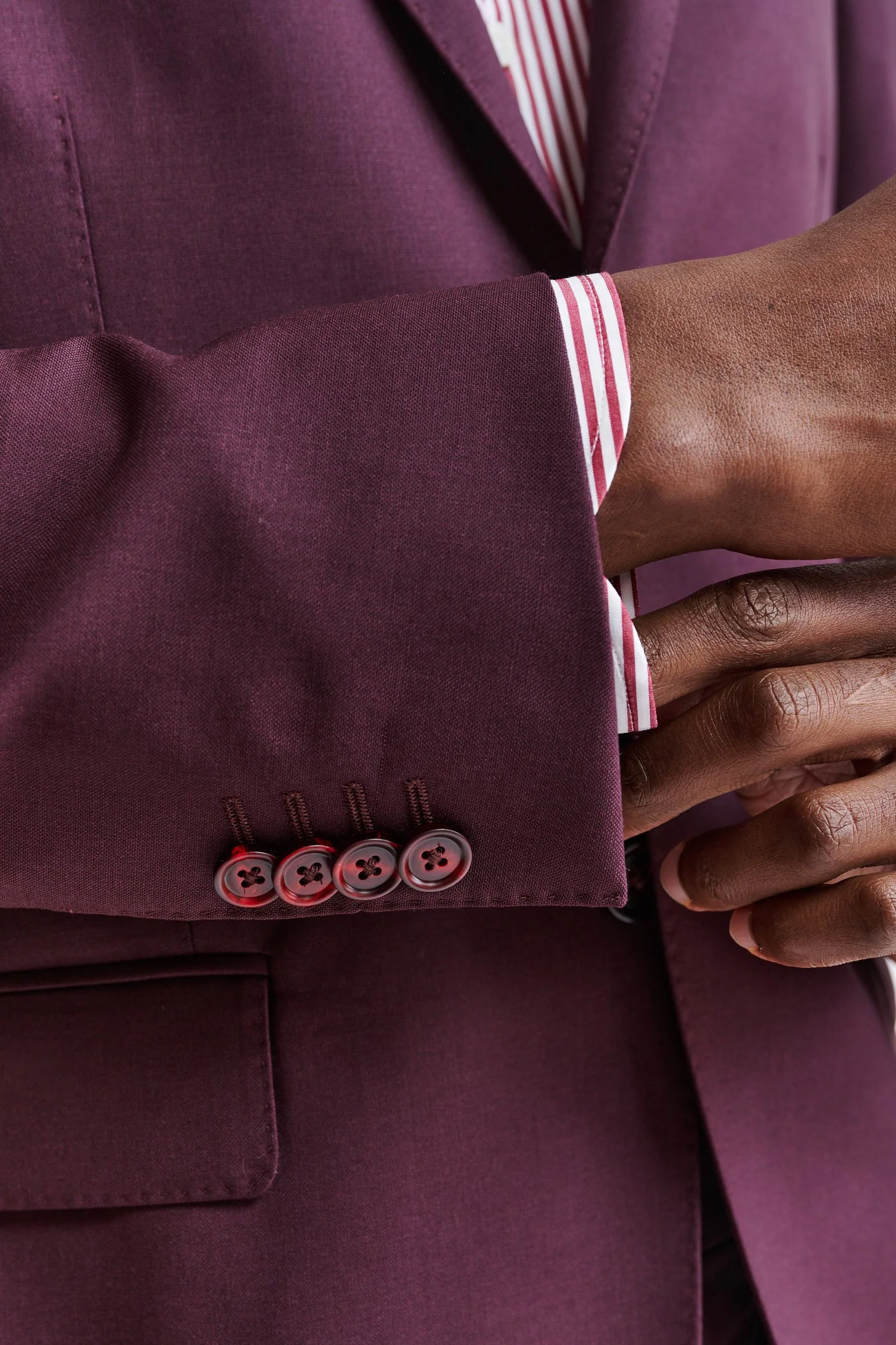 Red 100% Wool Kenton Jacket Capri - Image 5