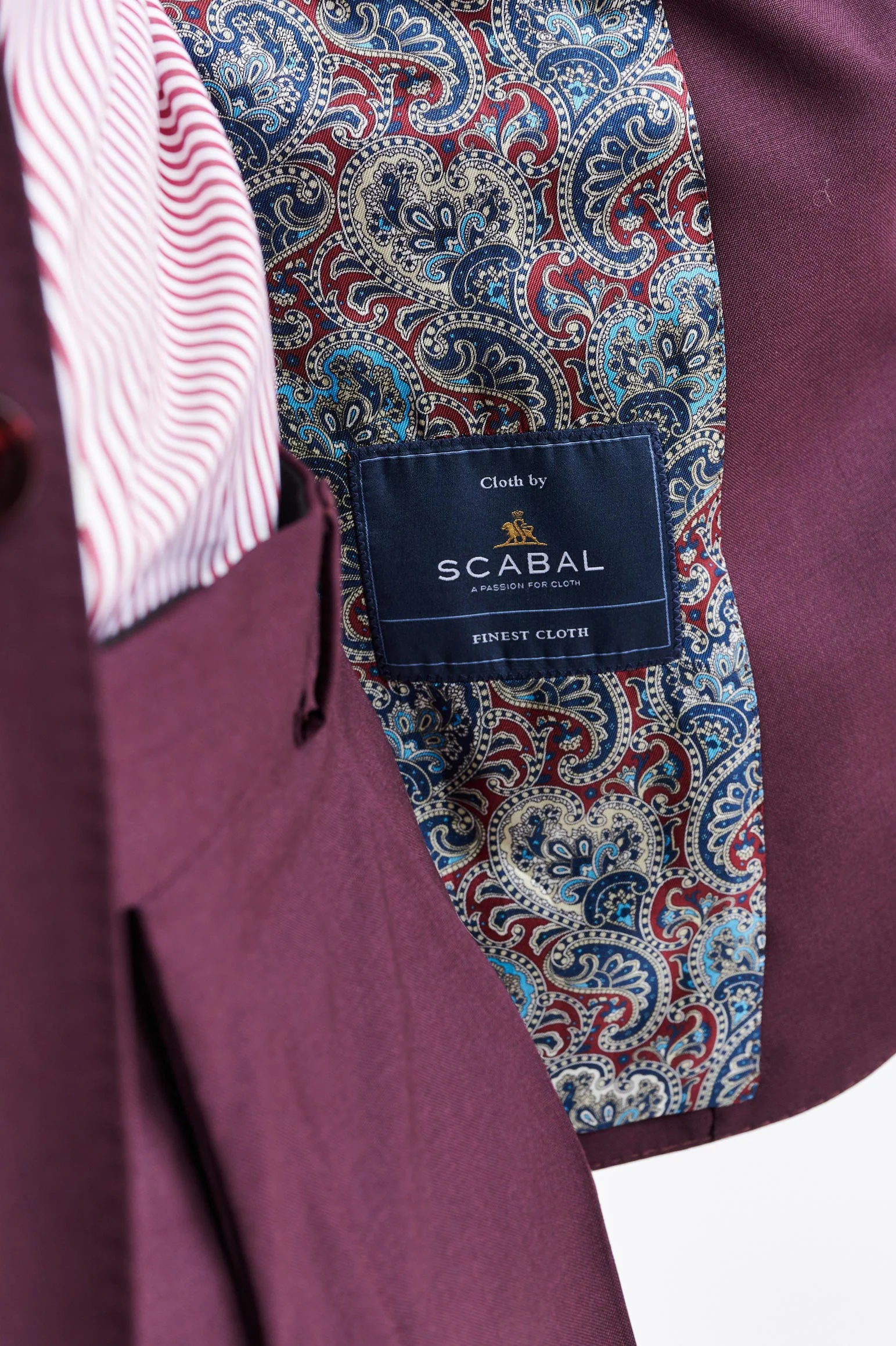 Red 100% Wool Kenton Jacket Capri - Image 6