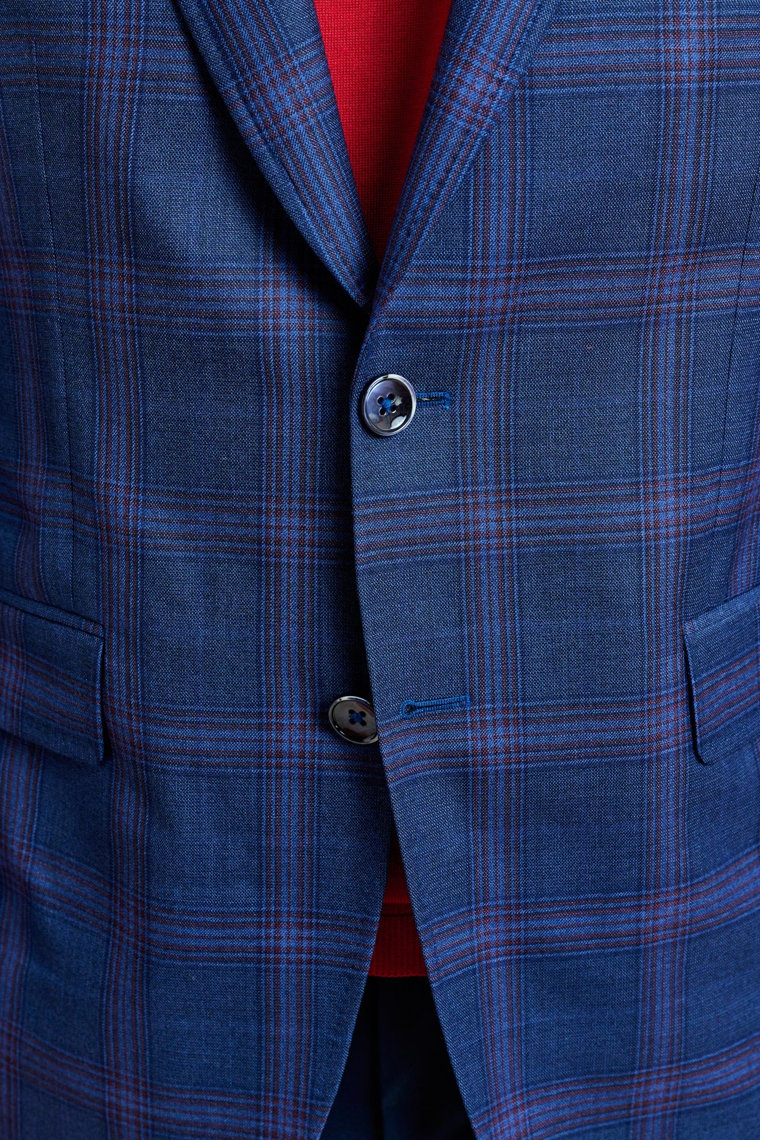 Blue & Red Check Soho Jacket Mosaic - Image 6