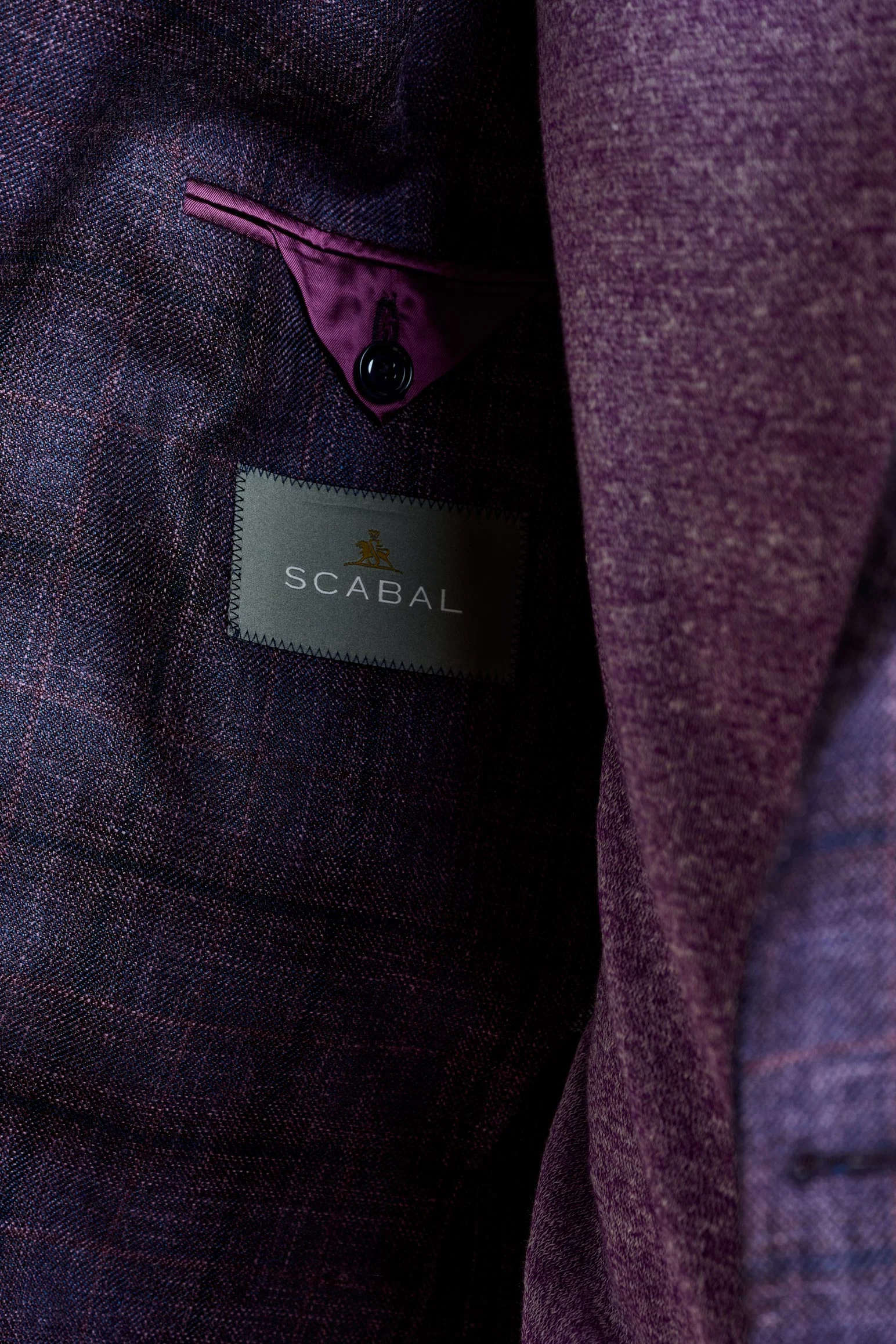 Dark Aubergine Check Soho Jacket Taormina - Image 6