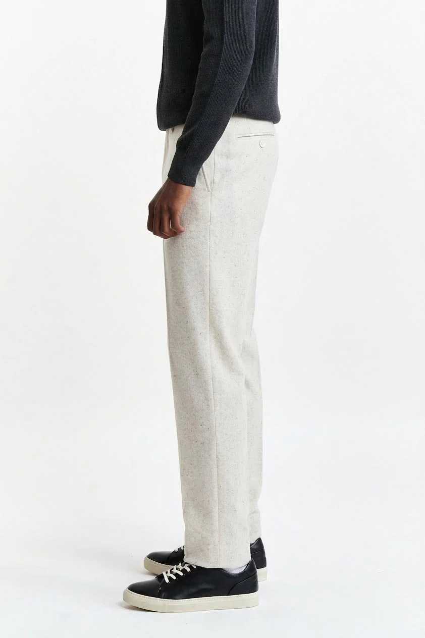 White Signature Trousers Cashmere Cotton - Image 3
