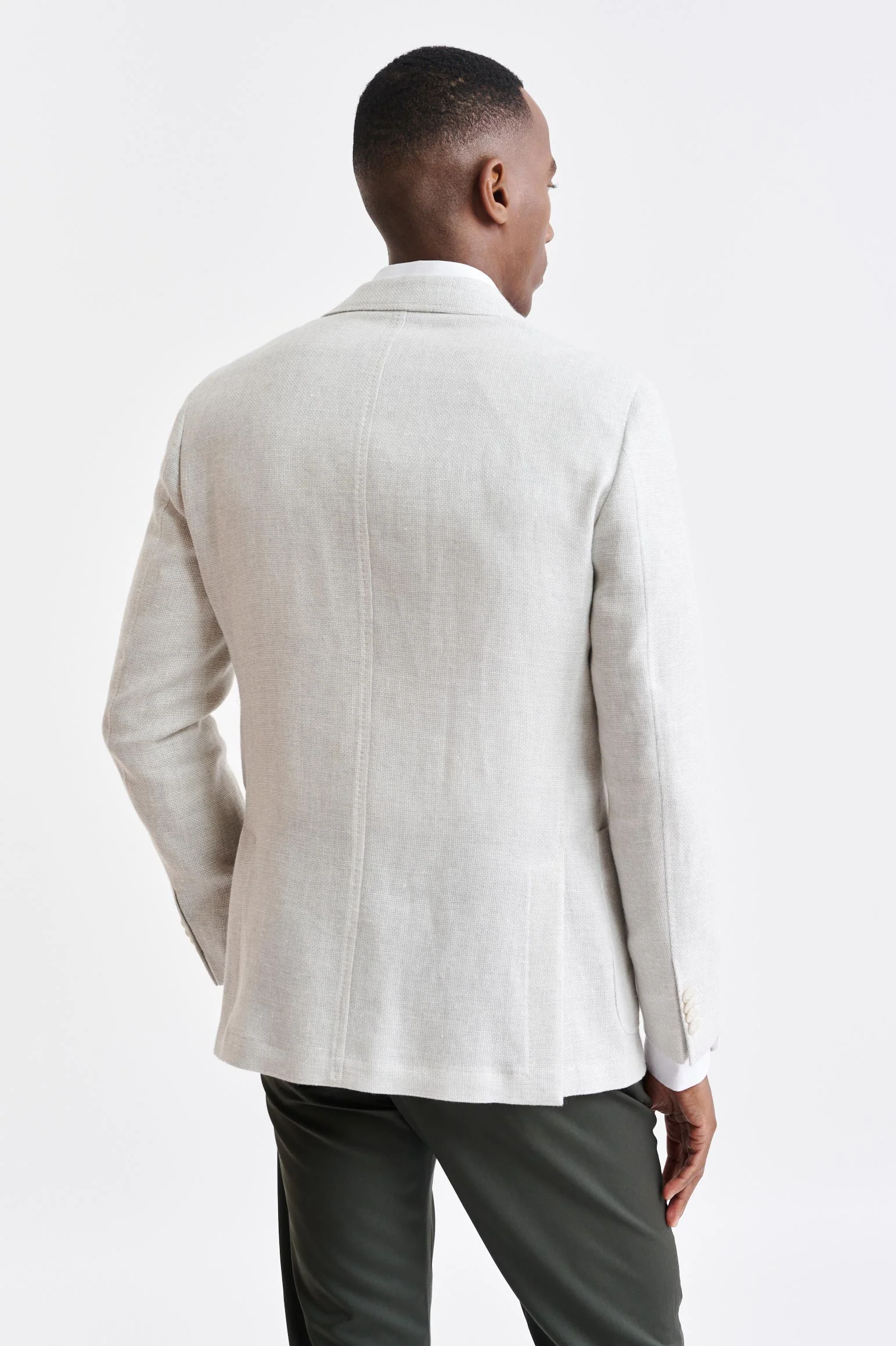 White Wool & Linen Kenton Jacket Jazz - Image 7