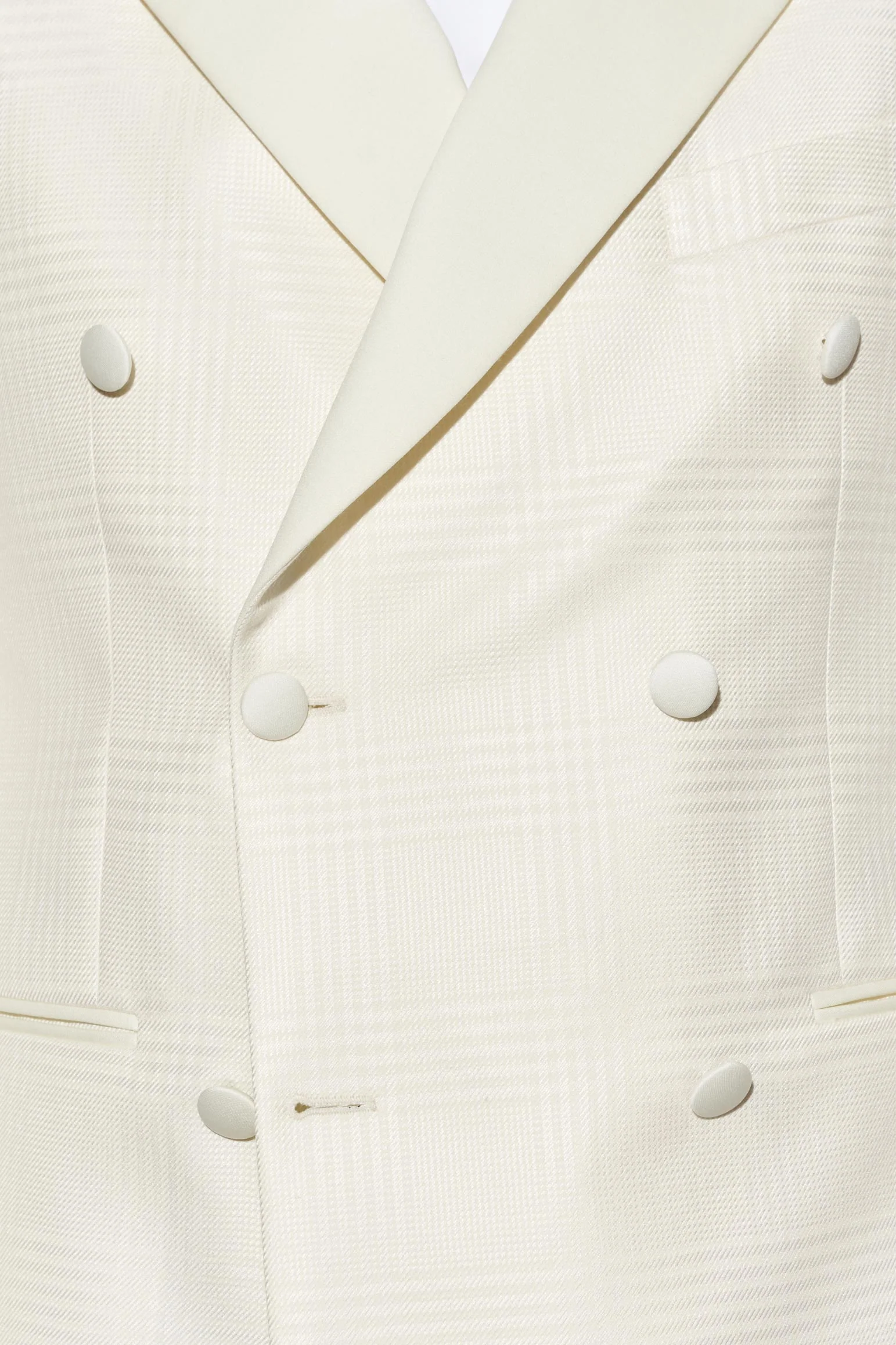 White Wool & Silk Soho Jacket Nobility - Image 5
