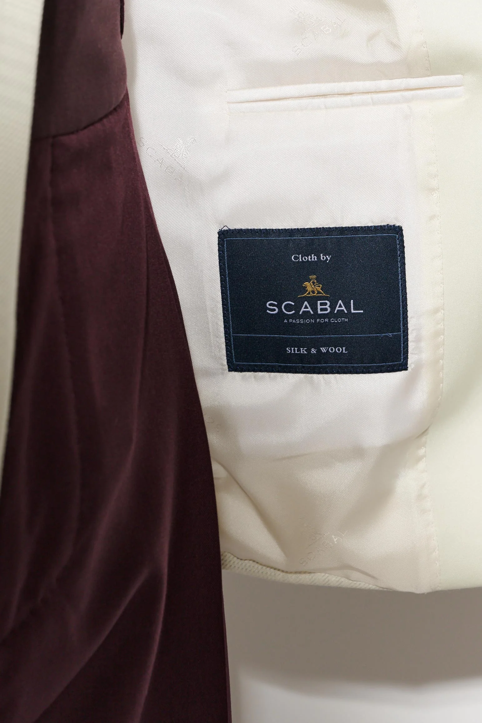 White Wool & Silk Soho Jacket Nobility - Image 7